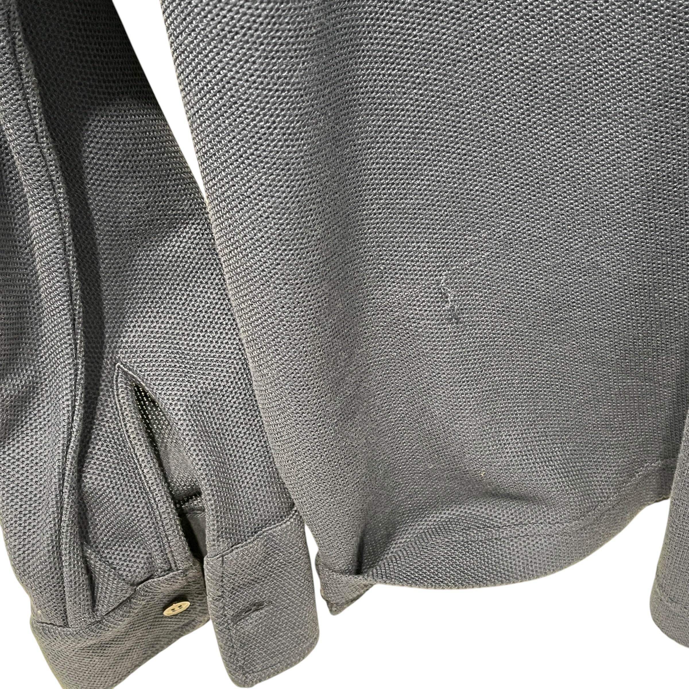 Loro Piana/Polo Shirt/XXL/Cotton/BLU/Pullover/Blue Long Sleeve Polo Shirt view 7