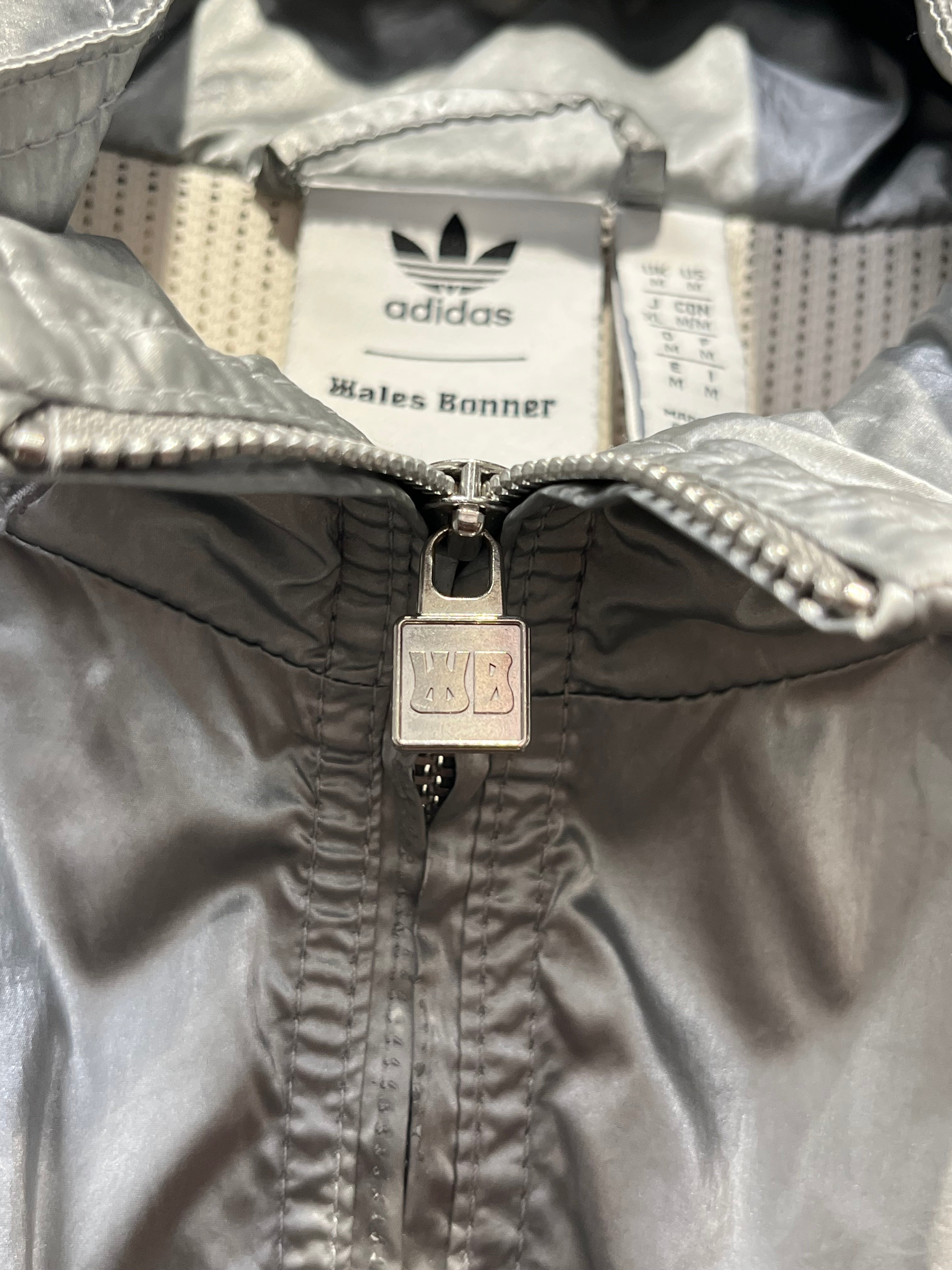 adidas/WALES BONNER/Jacket/M/Polyester/SLV/SILVER ANORAK JACKET view 4