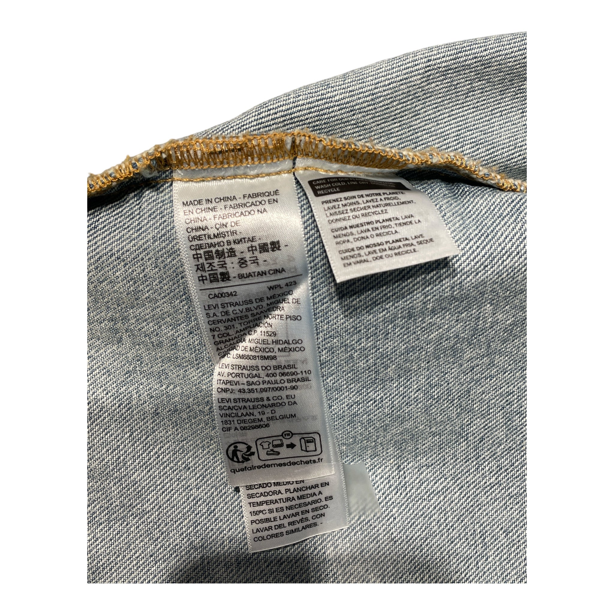 DENIM TEARS/Levi's/Denim Jkt/M/Denim/BLU/All Over Print/Wreath Print Type 2 Jacket view 5