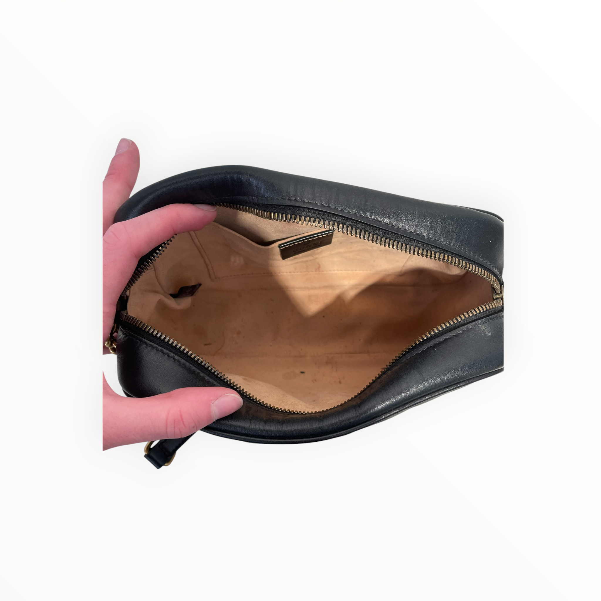 GUCCI/Hand Bag/Leather/BLK/Marmot Small view 5