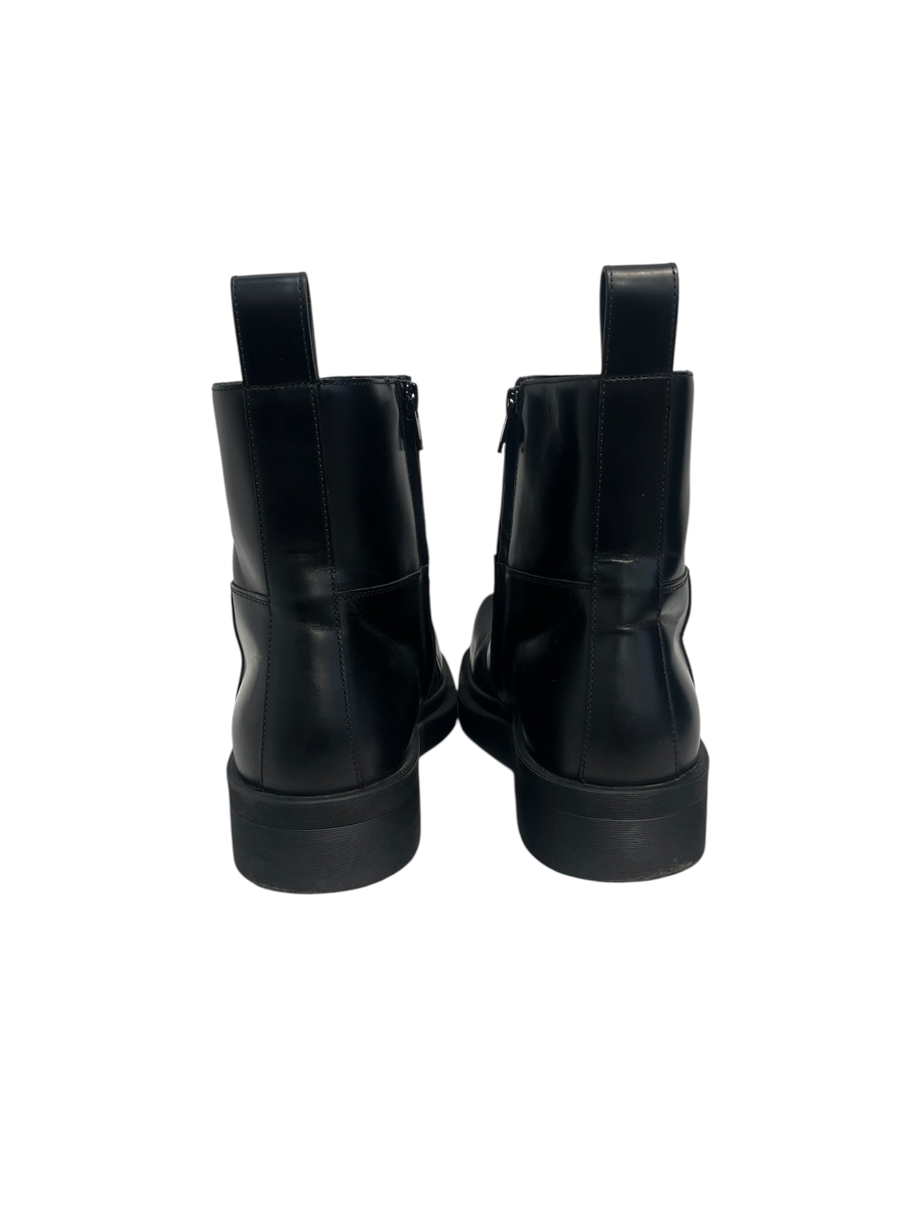 BOTTEGA VENETA/Boots/EU 41/Leather/BLK/ben ankle boot side zip view 5