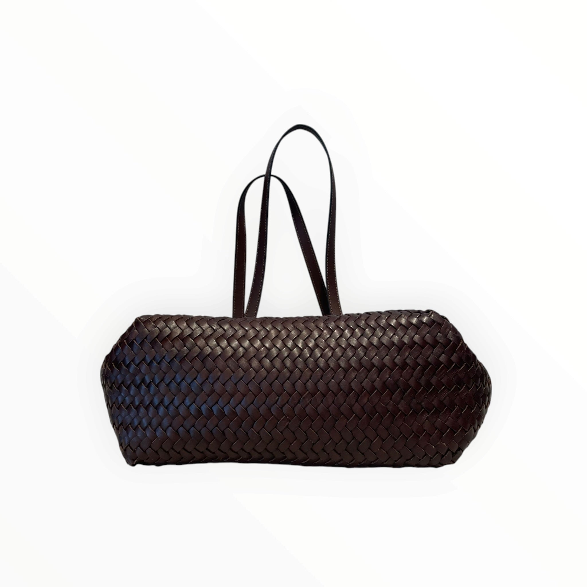 COACH/Tote Bag/Leather/BRW/WOVEN SWING TOTE view 3