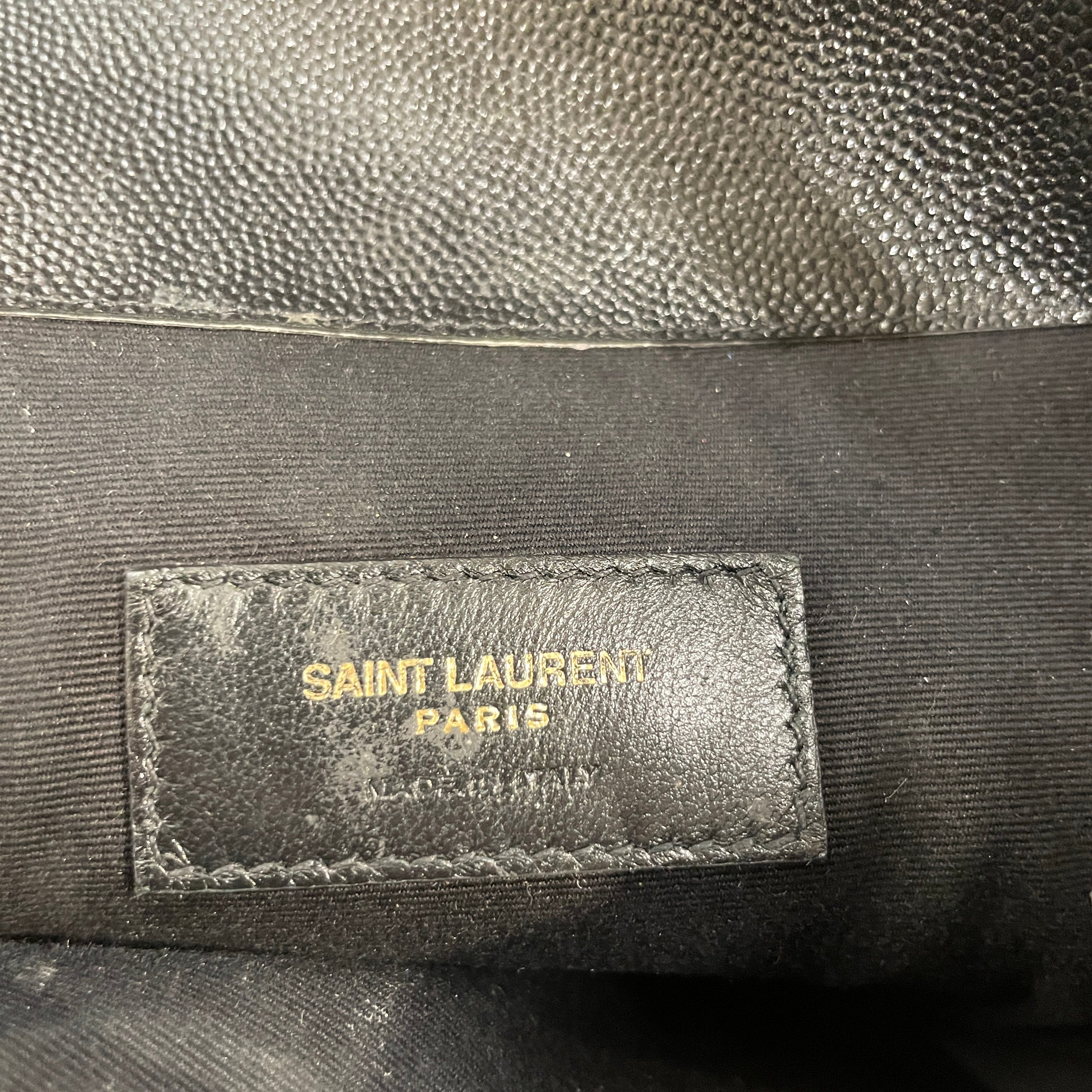 SAINT LAURENT/Clutch Bag/Leather/BLK/ view 4