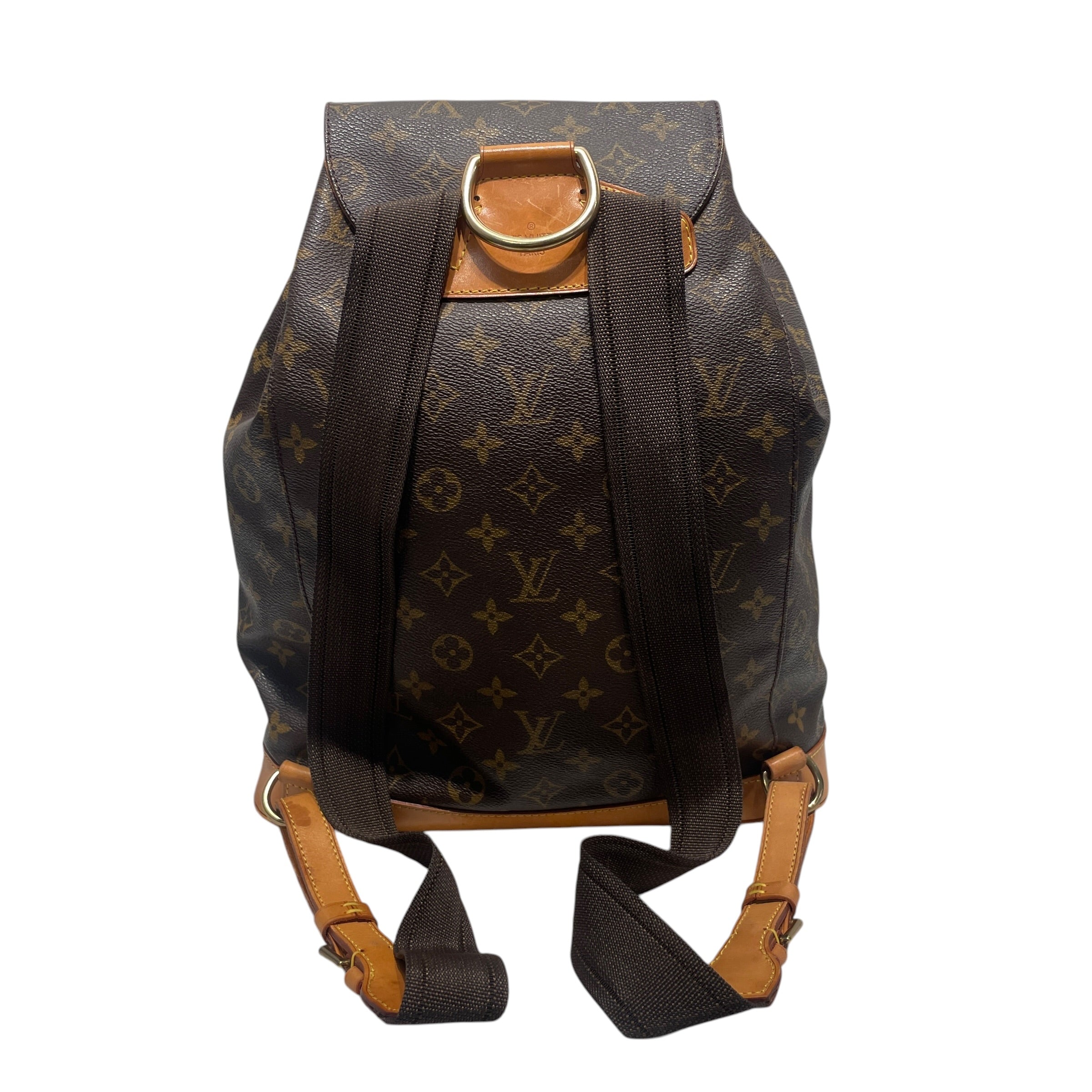 LOUIS VUITTON/Backpack/Monogram/Leather/BRW/MONTSOURIS view 2