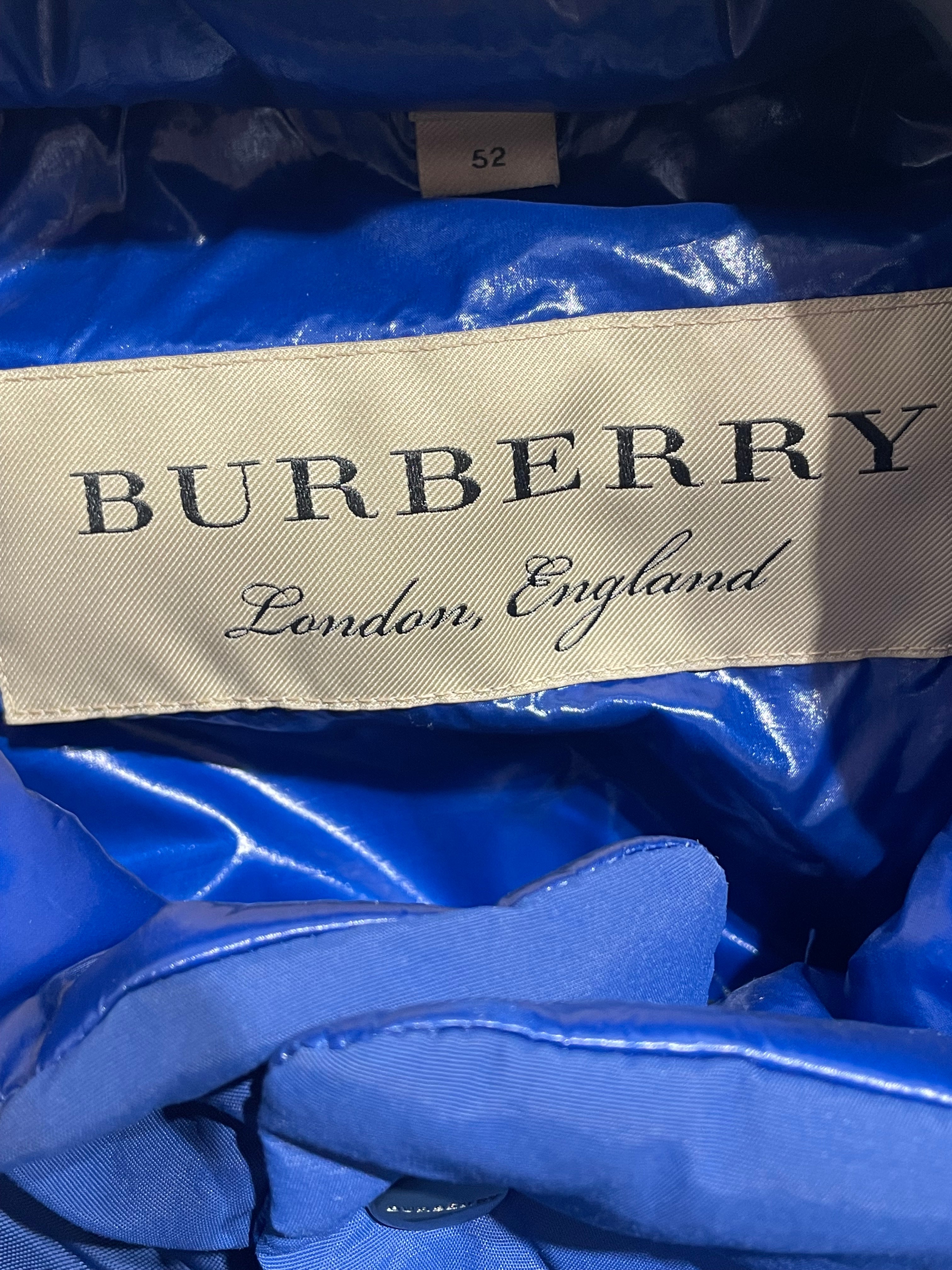 BURBERRY/Puffer Vest/52/Nylon/BLU/Burberrys Embroidered Vest view 3