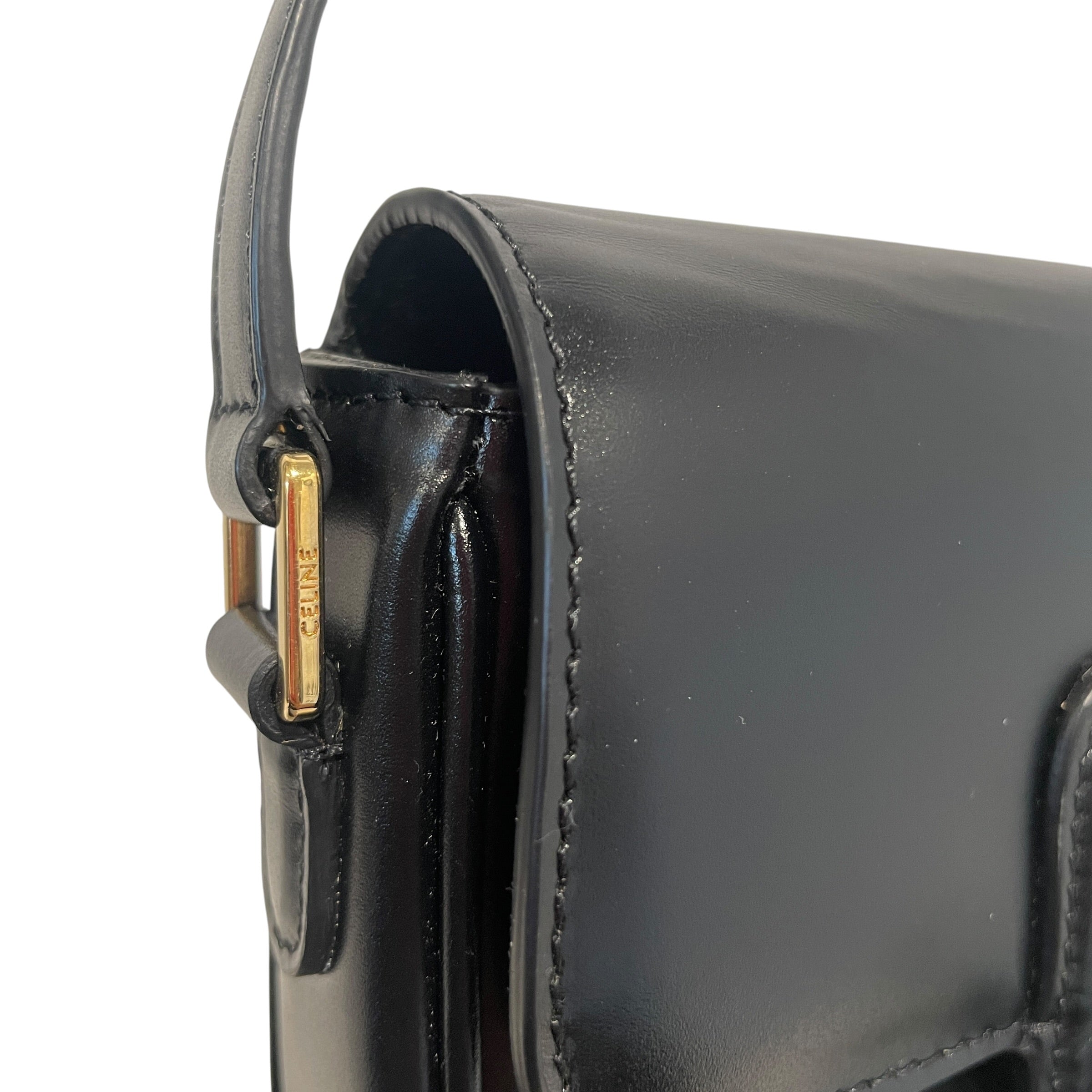 CELINE/Cross Body Bag/Leather/BLK/Tassels Leather Small Shoulder view 6