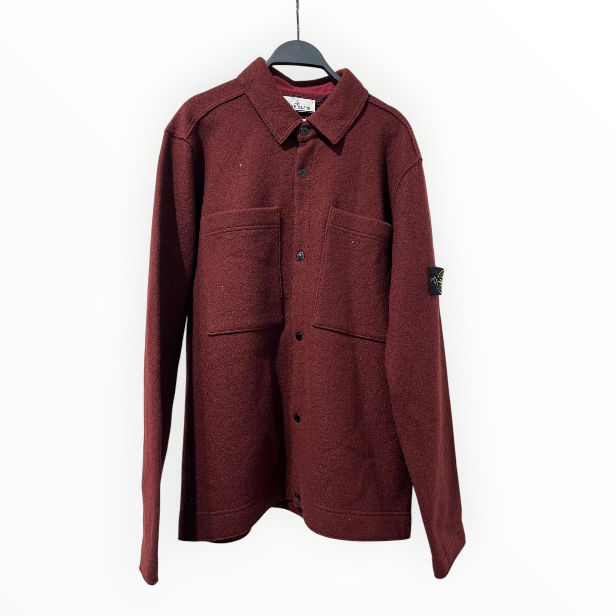 STONE ISLAND/Jacket/L/Wool/BRD/RED WOOL SLEEVE PATCH JKT view 1