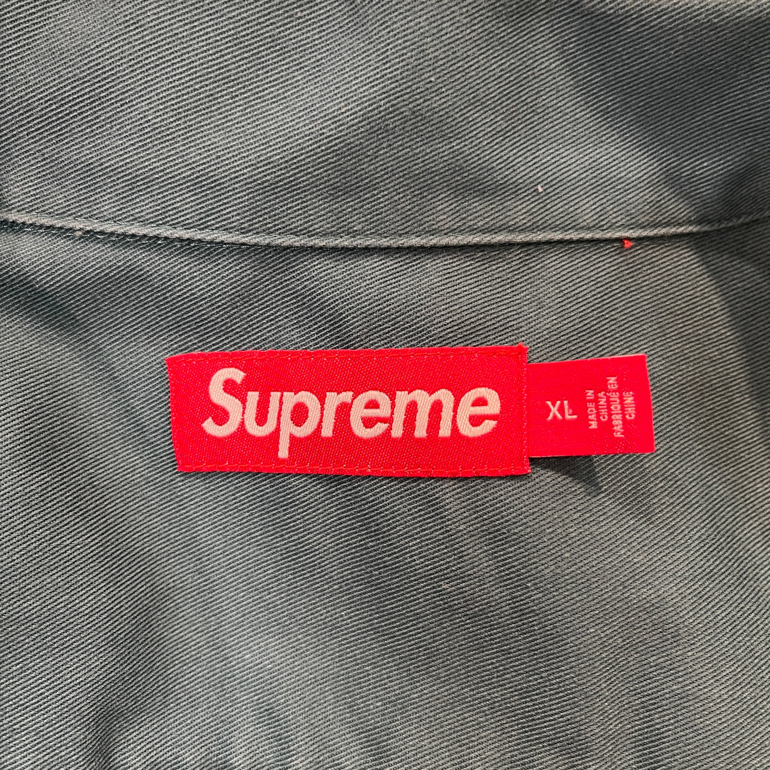 Supreme/SS Shirt/XL/Cotton/GRN/Graphic/rhinestone pin up work shirt view 4