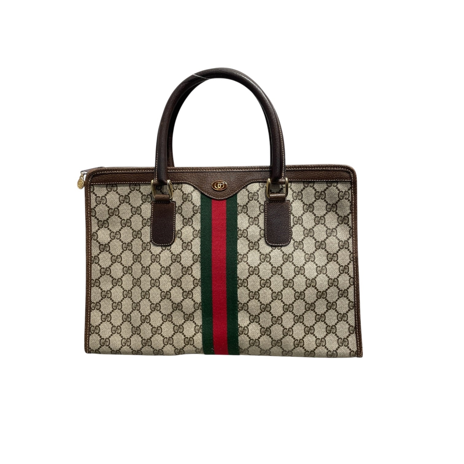GUCCI/Tote Bag/Monogram/Cotton/CRM/80'S GG SUPREME WEB SHERRY view 1