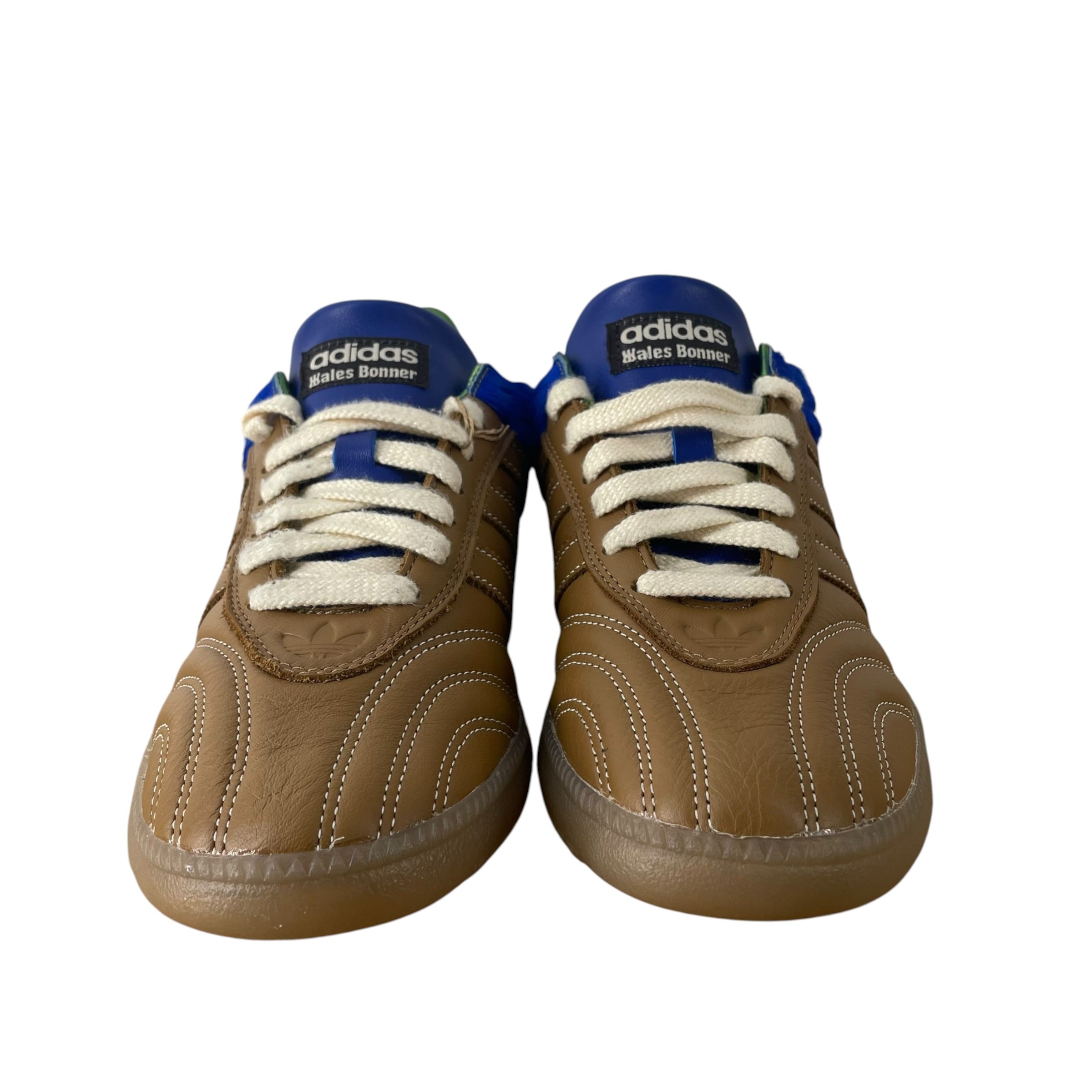 adidas/WALES BONNER/Low-Sneakers/US 8.5/MLT/blue ponyhair back view 3