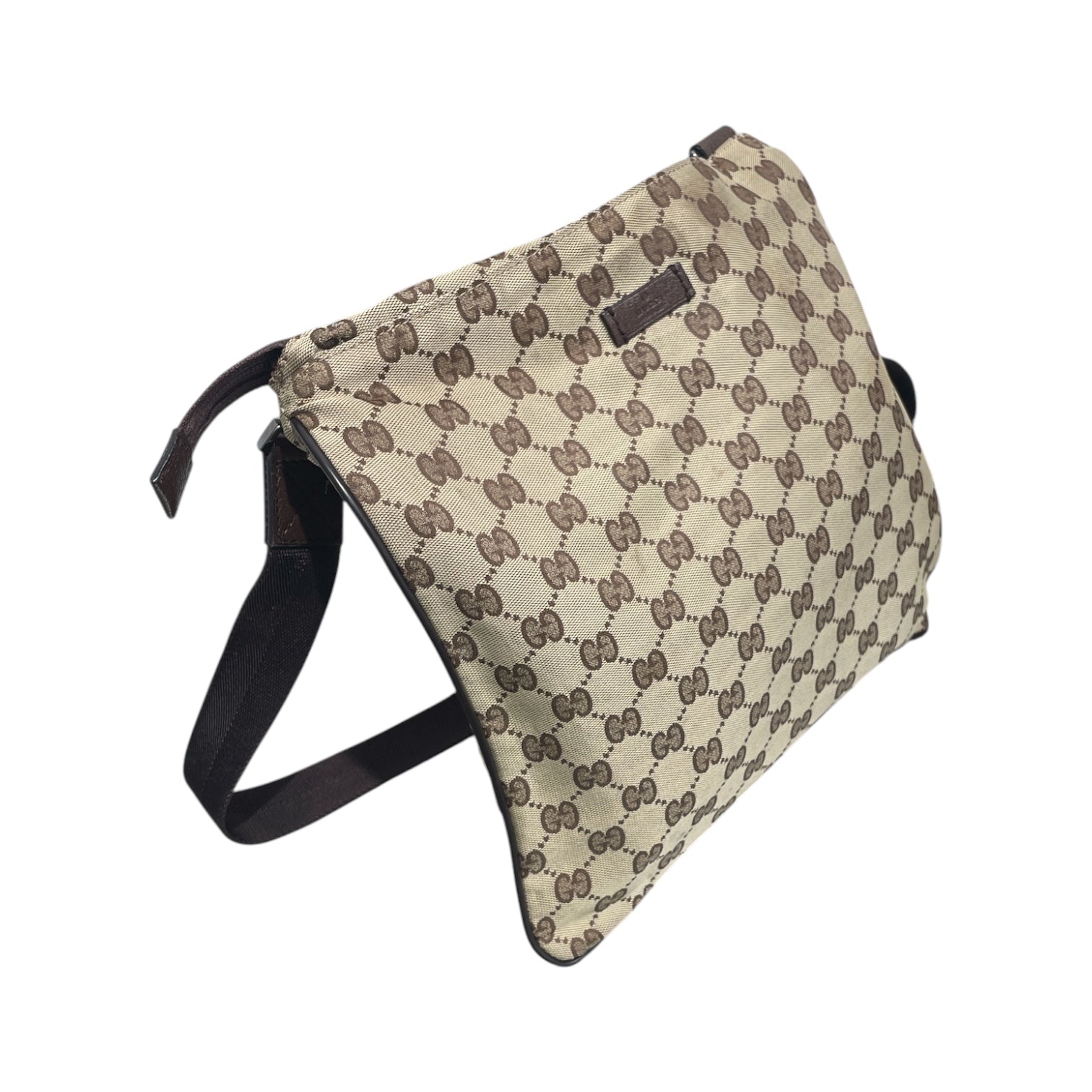 GUCCI/Cross Body Bag/Monogram/Cotton/CML/GG MONOGRAM CROSSBODY view 6