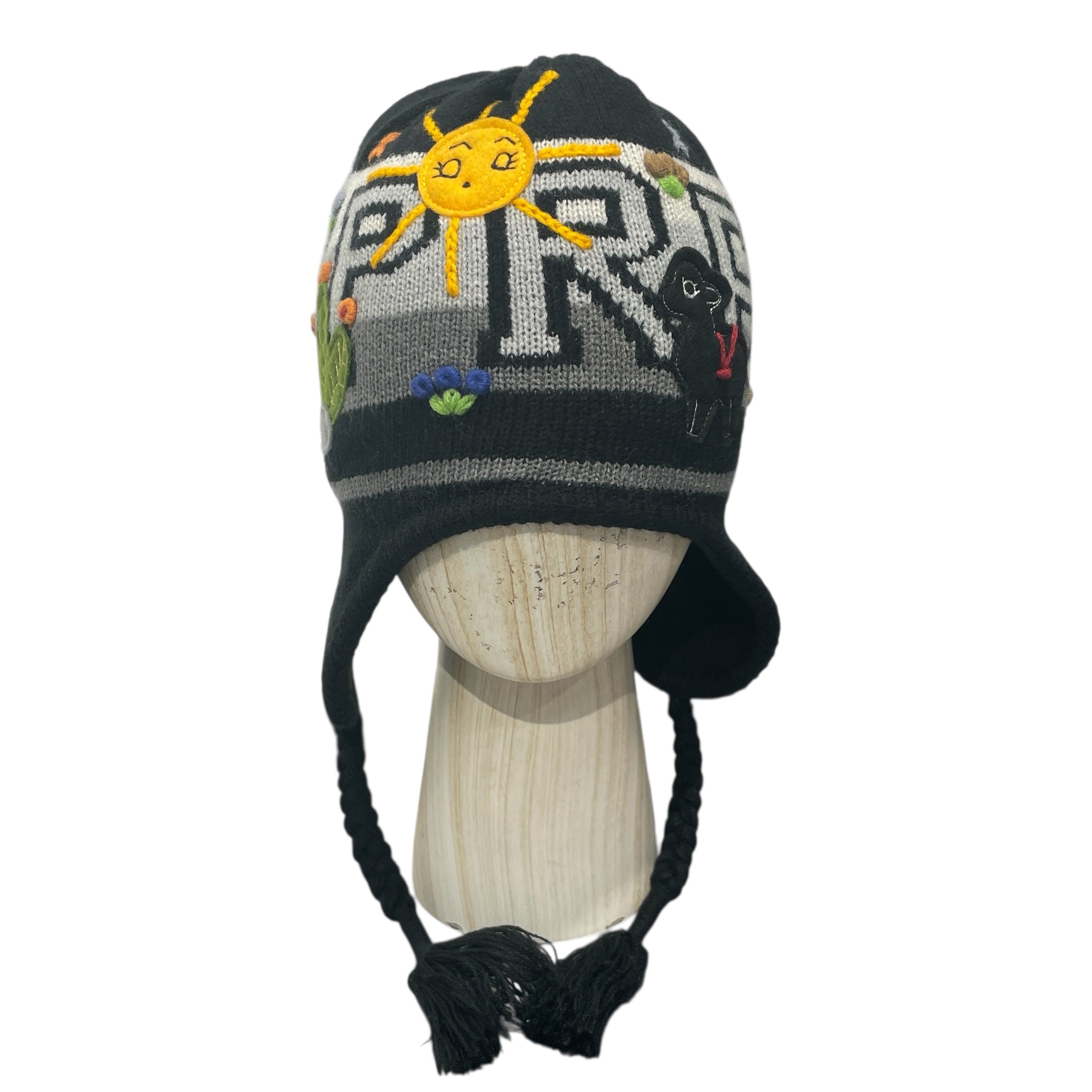 Supreme/Beanie/OS/Graphic/Acrylic/BLK/Felt Applique Earflap F/W 2025 view 1