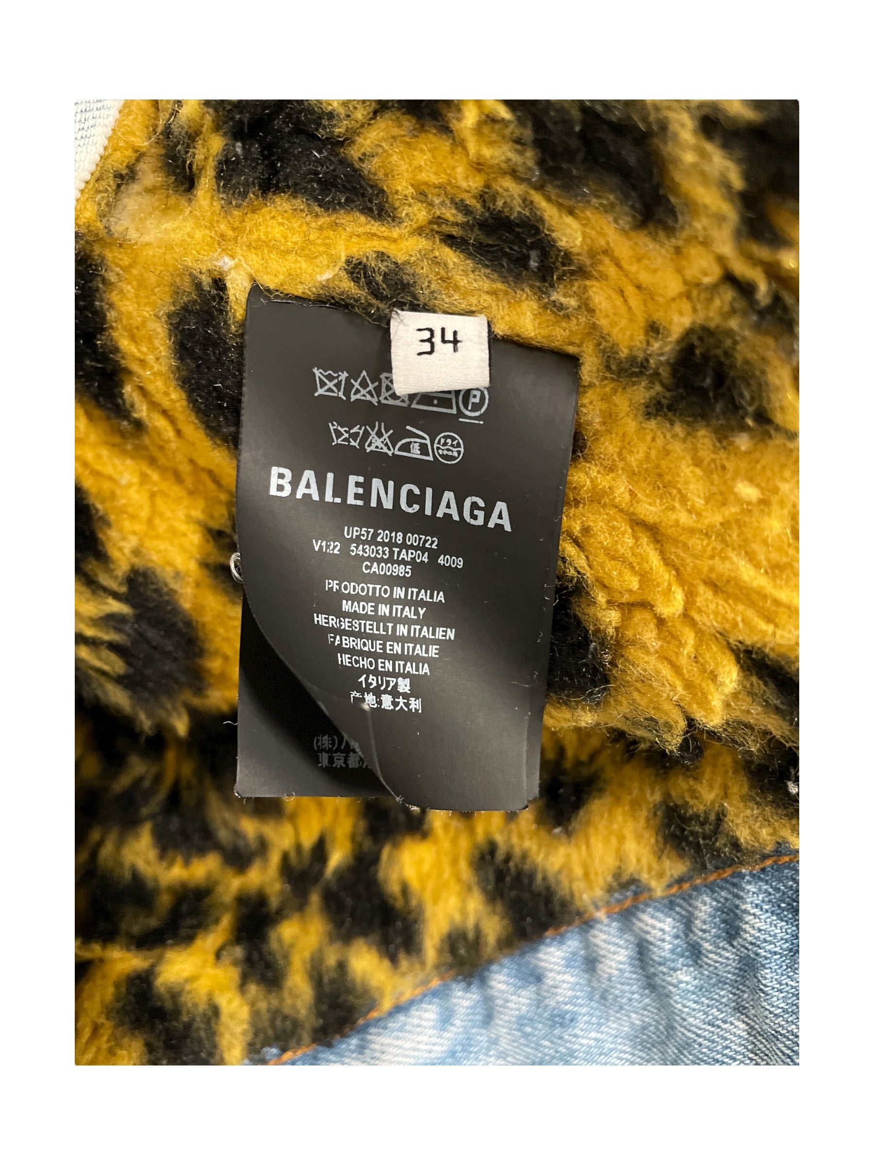 BALENCIAGA/Denim Jkt/34/Denim/BLU/ view 4