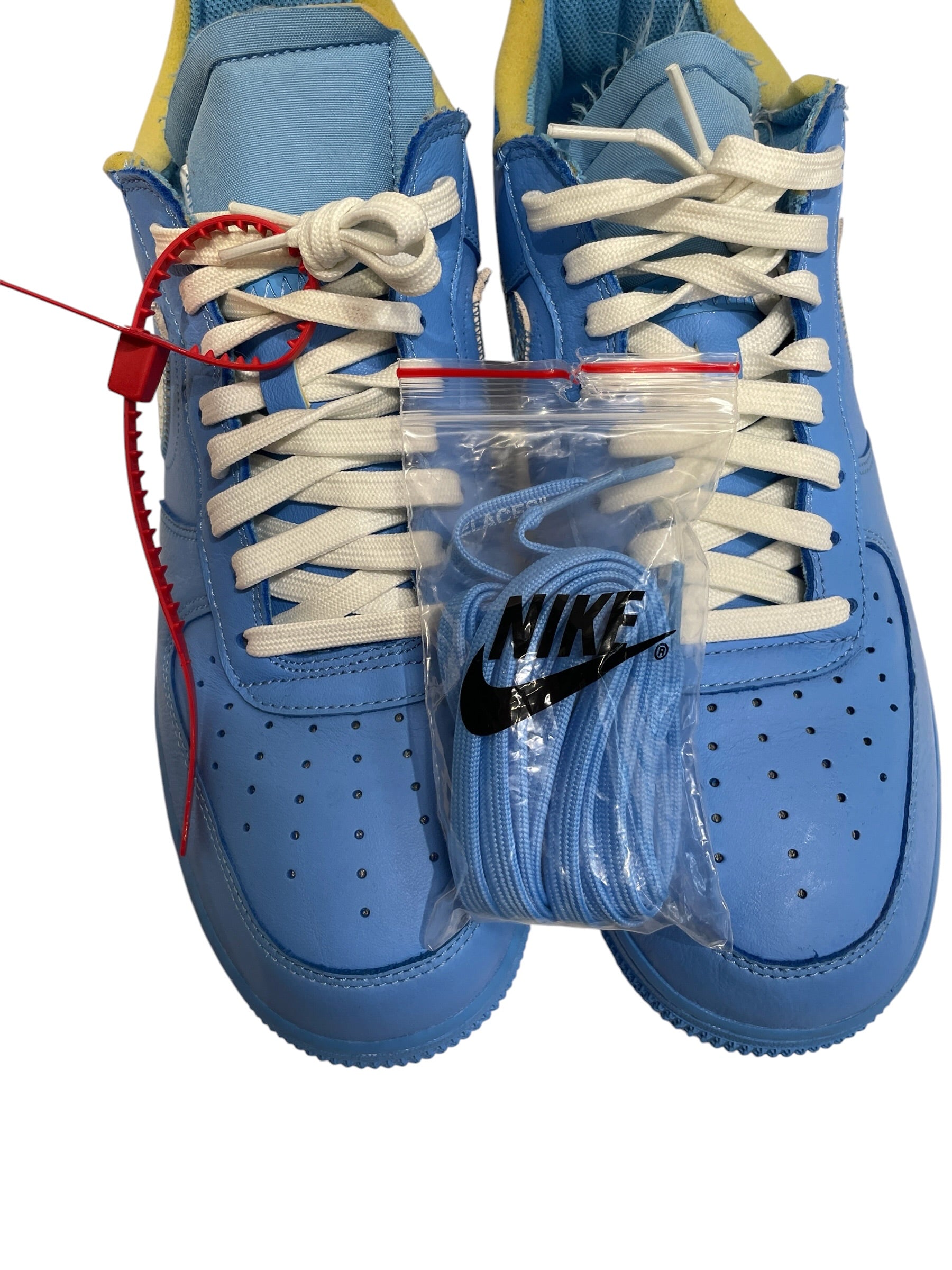 NIKE/OFF-WHITE/Low-Sneakers/US 11.5/Leather/BLU/MCA view 8