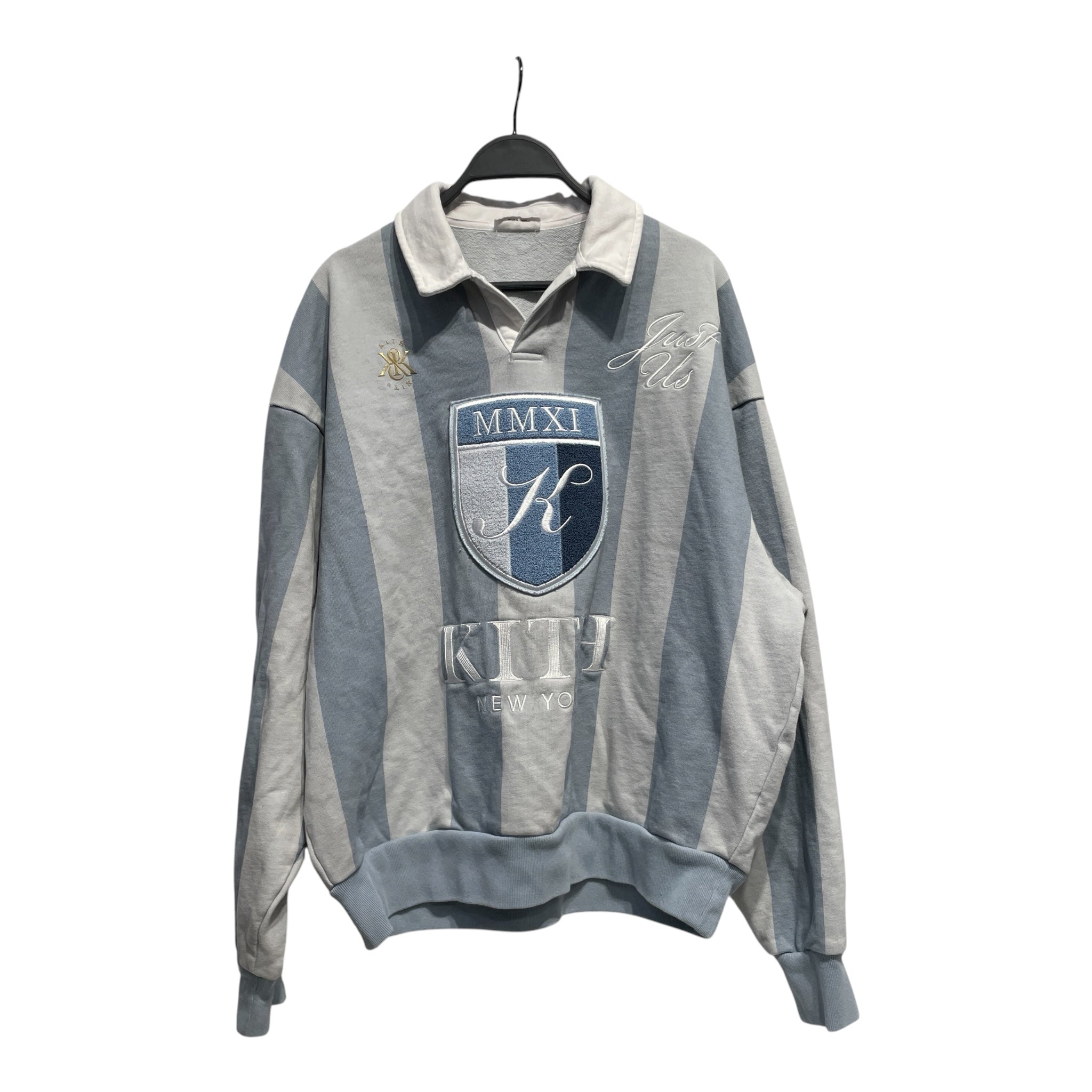 KITH/Sweater/M/Stripe/Cotton/BLU/Oversize/KITH NEW YORK view 1