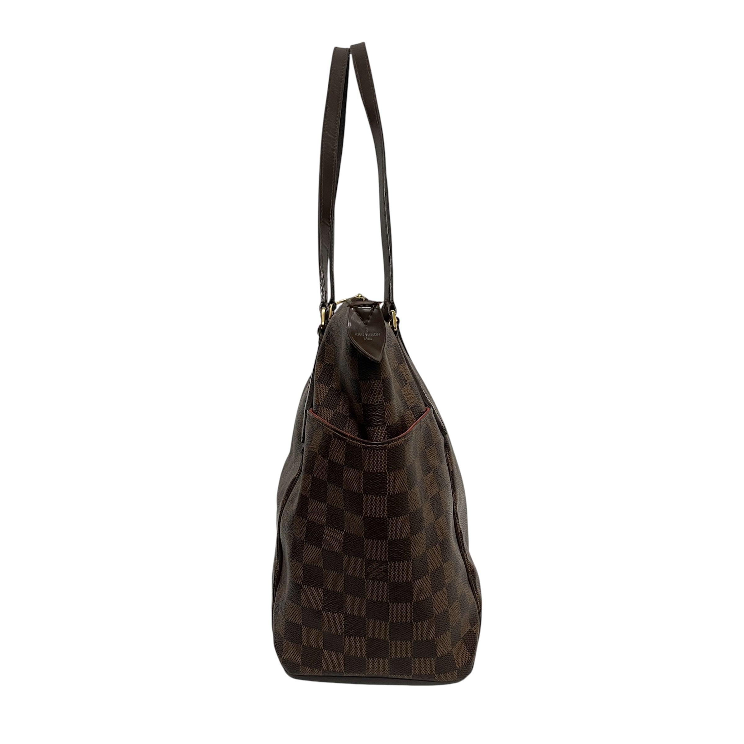 LOUIS VUITTON/Hand Bag/Monogram/Leather/BRW/TOTALLY MM DAMIER EBENE view 4