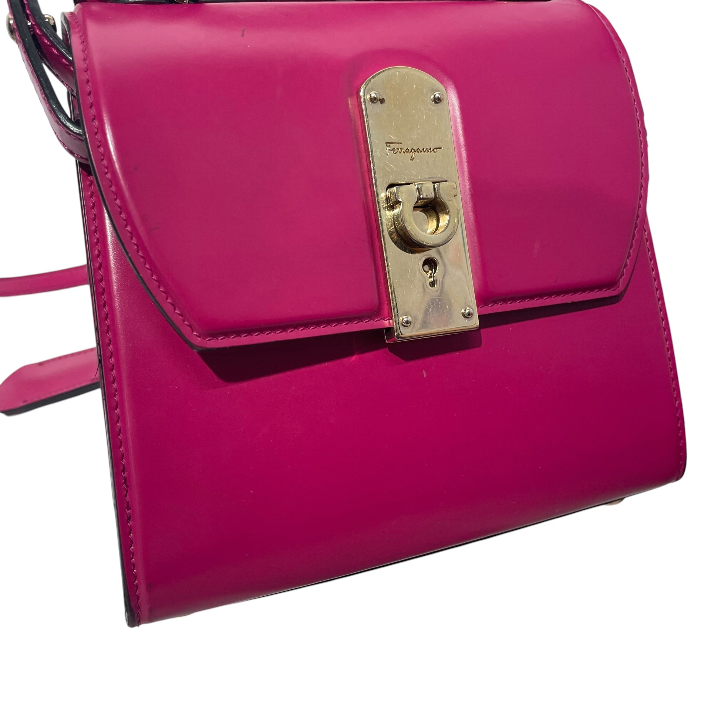 Salvatore Ferragamo/Cross Body Bag/Leather/PNK/Boxyz bag view 6