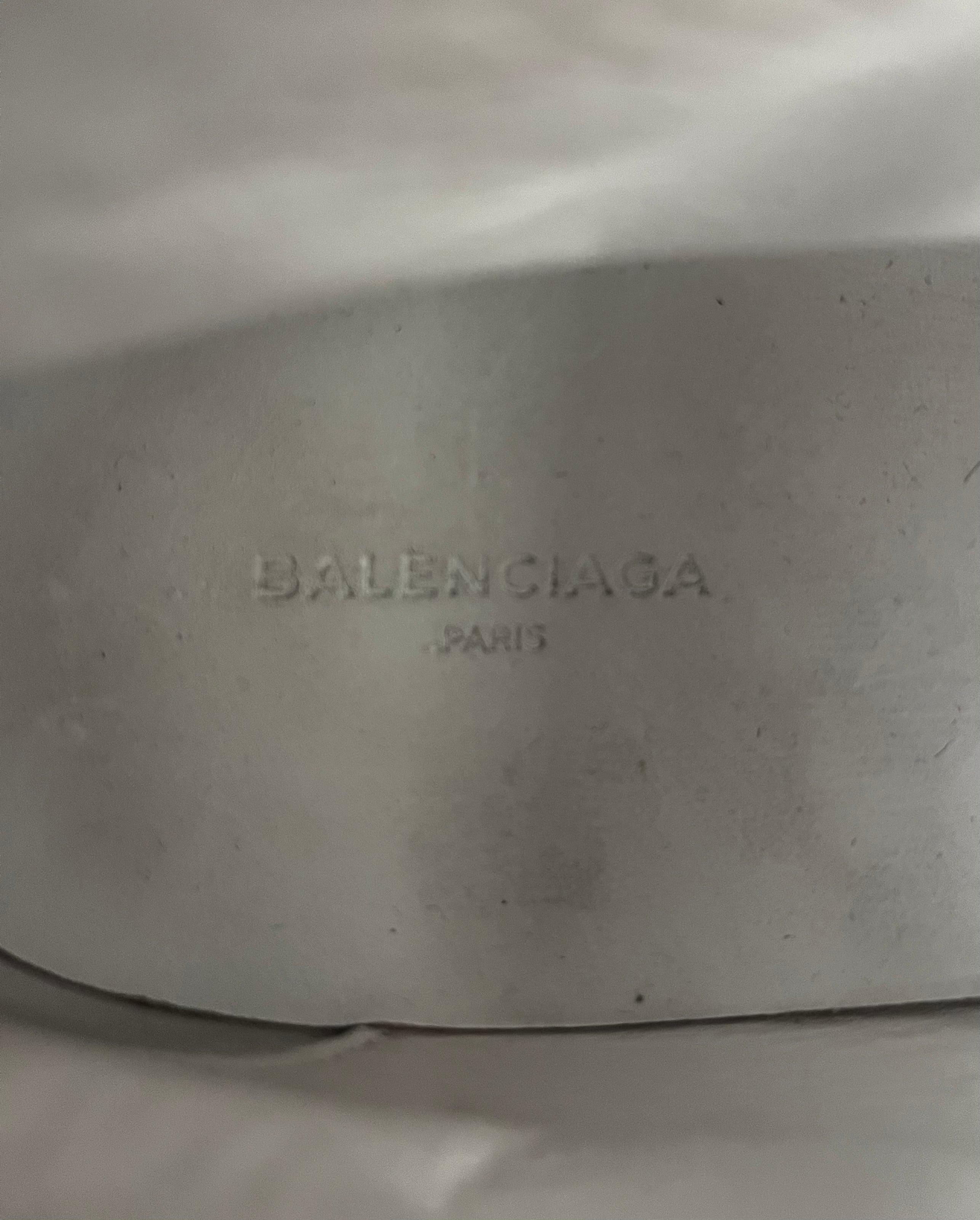 BALENCIAGA/Hi-Sneakers/EU 40/Leather/WHT/Arena High Top view 3