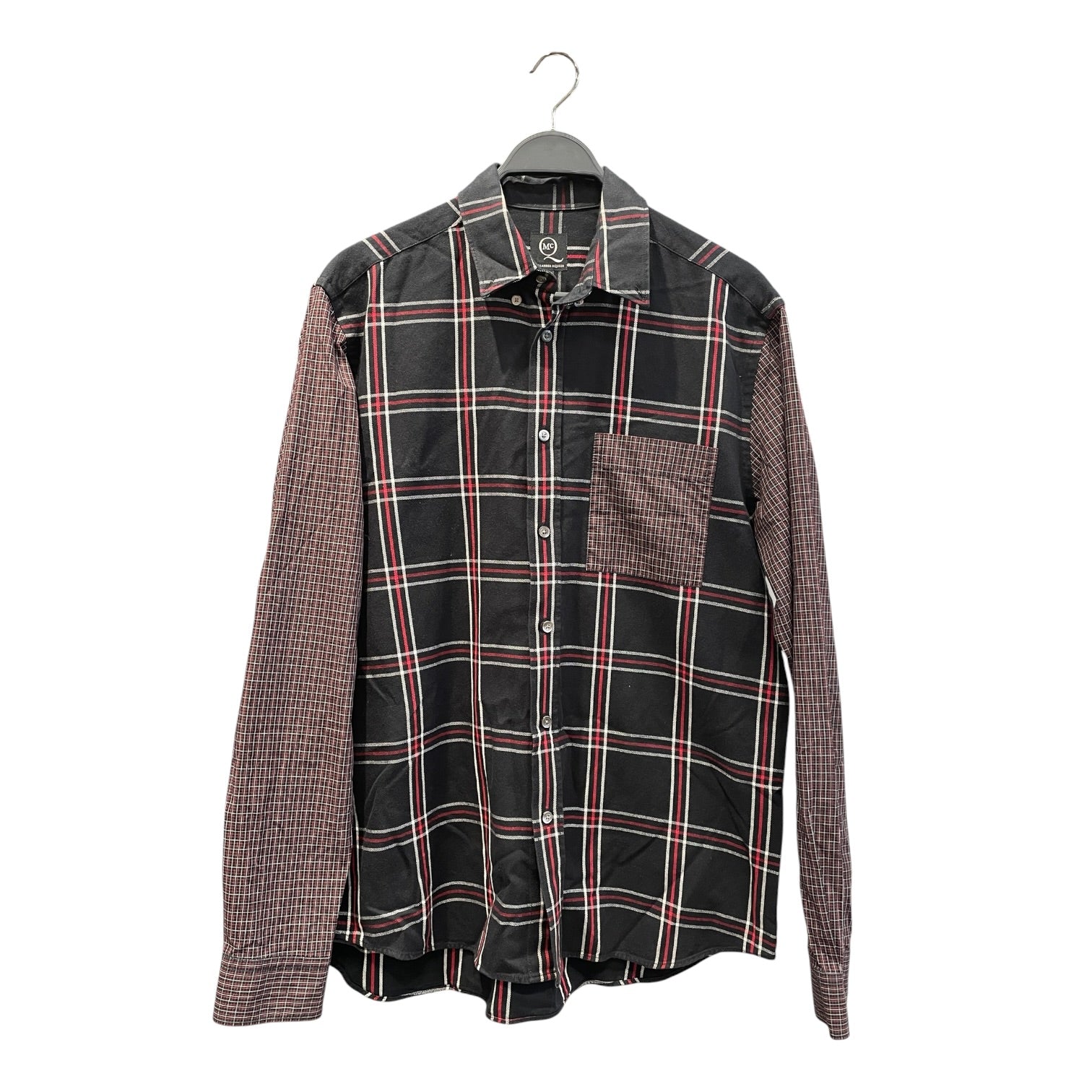 Alexander McQueen/Flannel Shirt/L/Cotton/BLK/Long Length/Plaid/ALEXANDER MCQUEEN PLAID TARTAN view 1