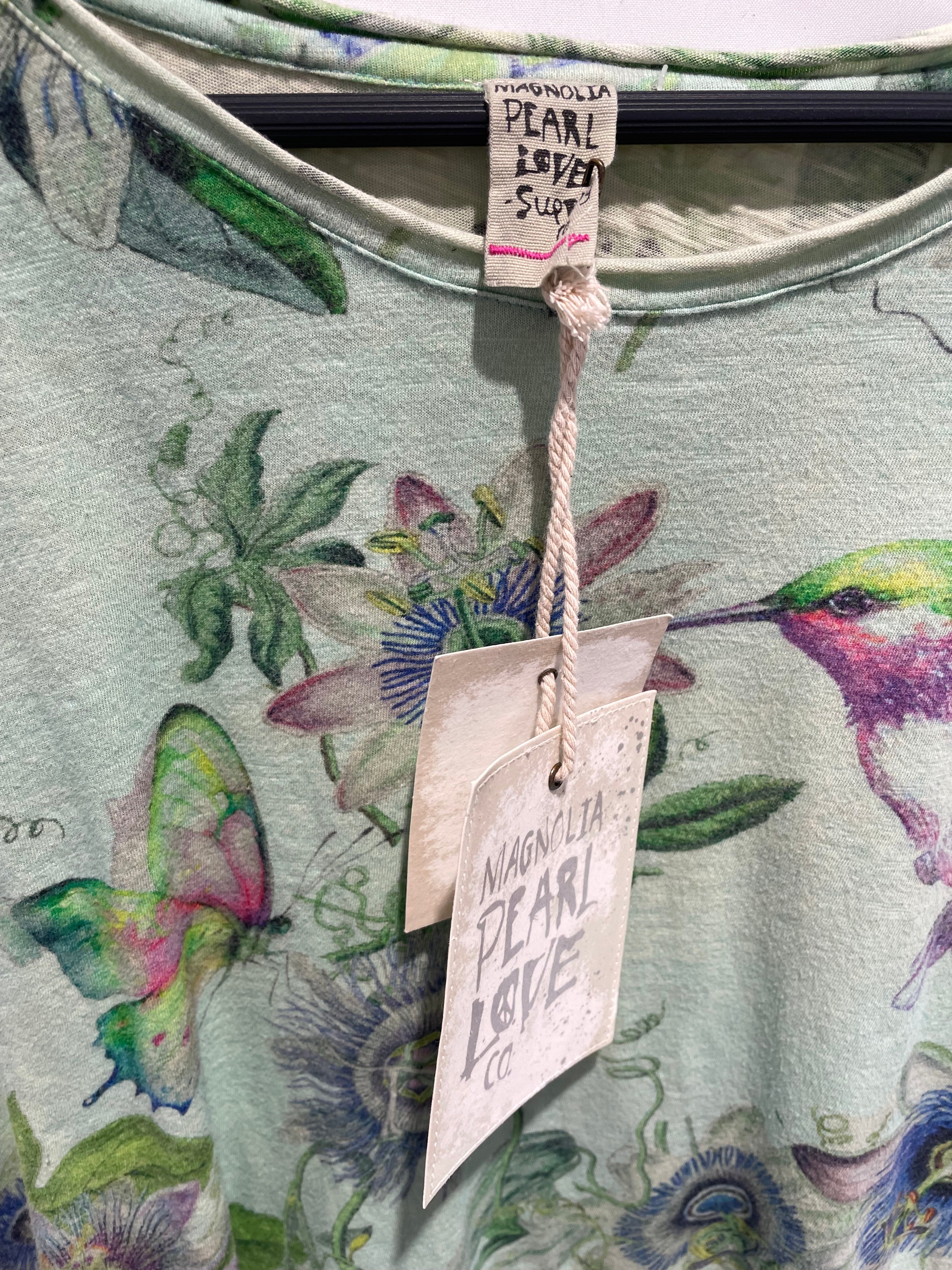 Magnolia Pearl/T-Shirt/Floral Pattern/Cotton/GRN/ view 3