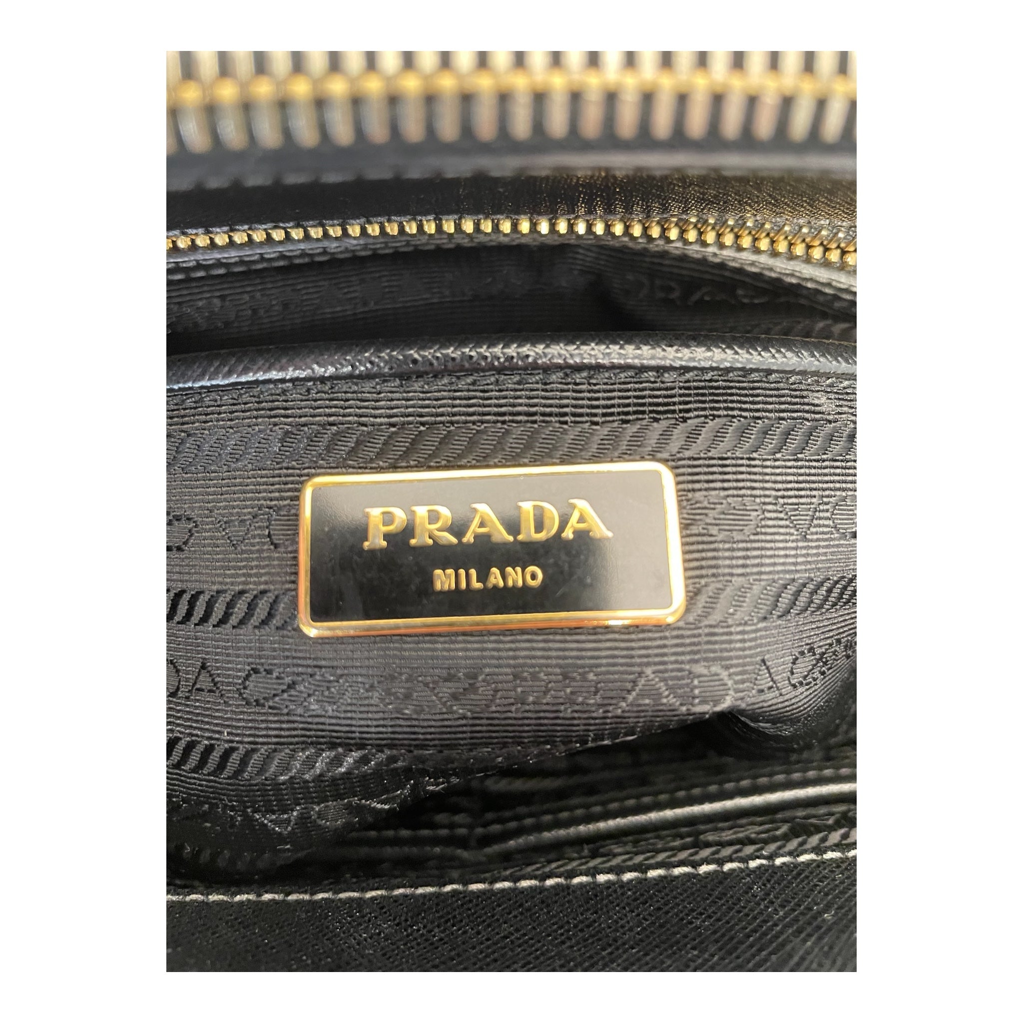 PRADA/Tote Bag/Leather/BLK/Saffiano Galleria Large Tote view 5