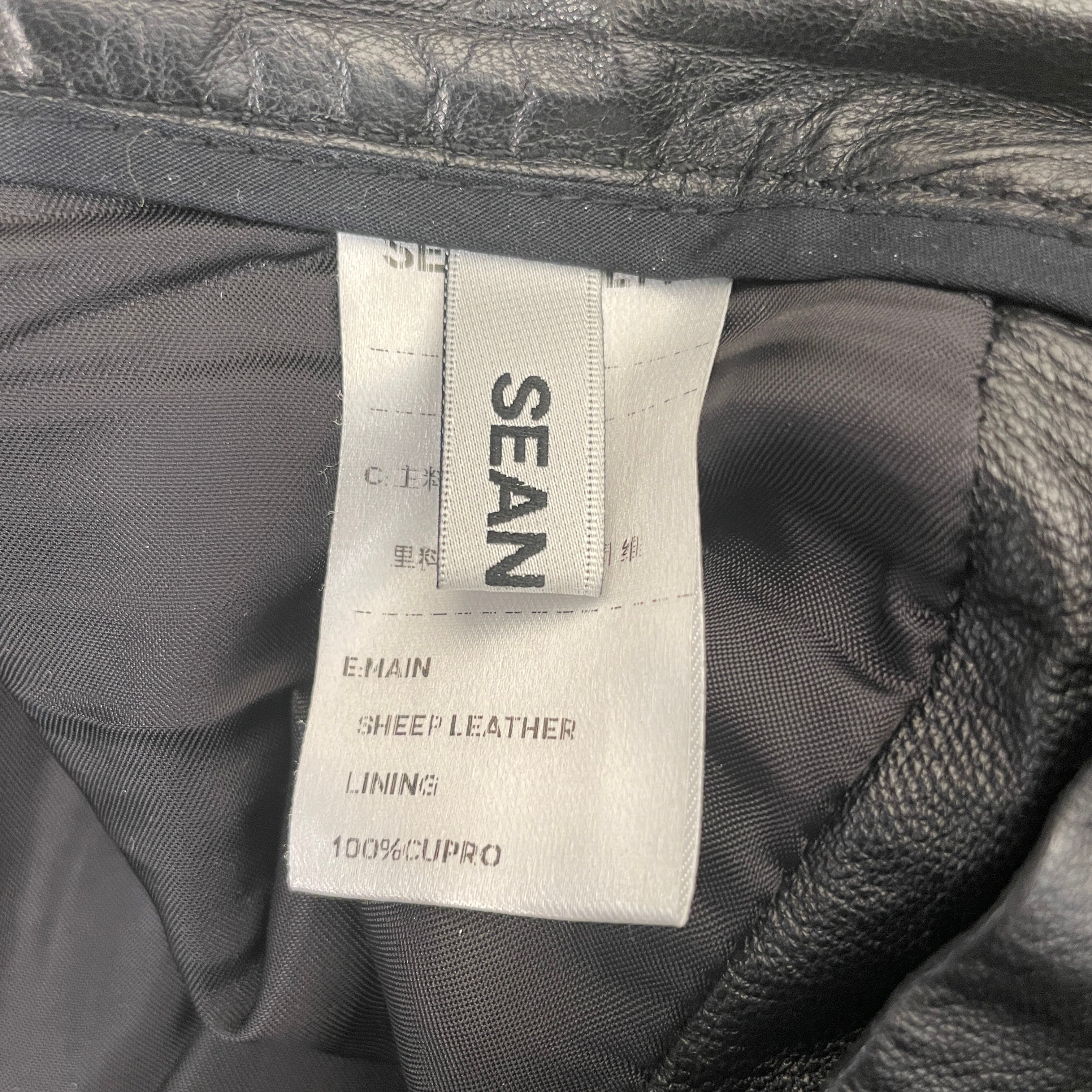 SEAN SUEN/Shorts/XS/Leather/BLK/ view 4