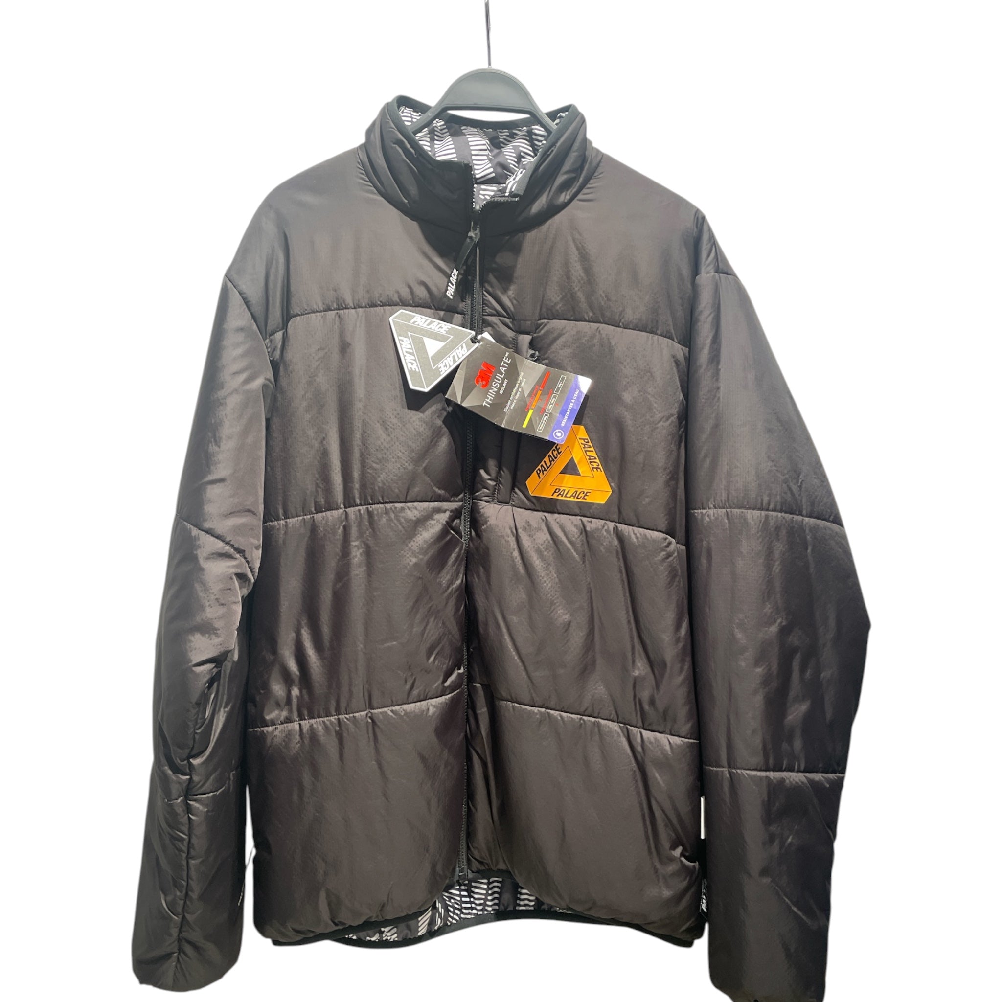 PALACE/Puffer Jkt/XL/Nylon/BLK/Planet Reversible Light Puffer view 1
