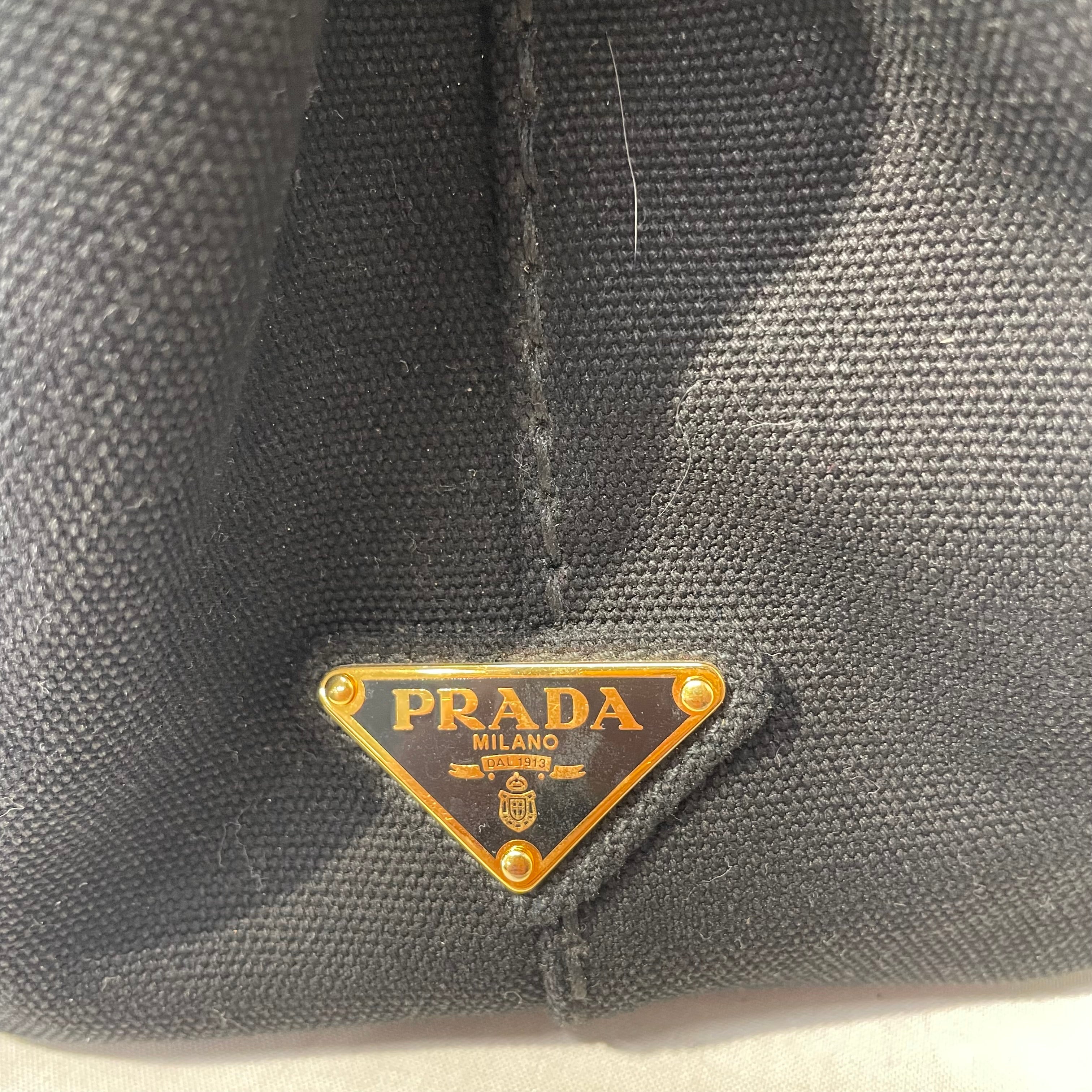 PRADA/Bag/Cotton/BLK/Prada Canapa Canvas view 11