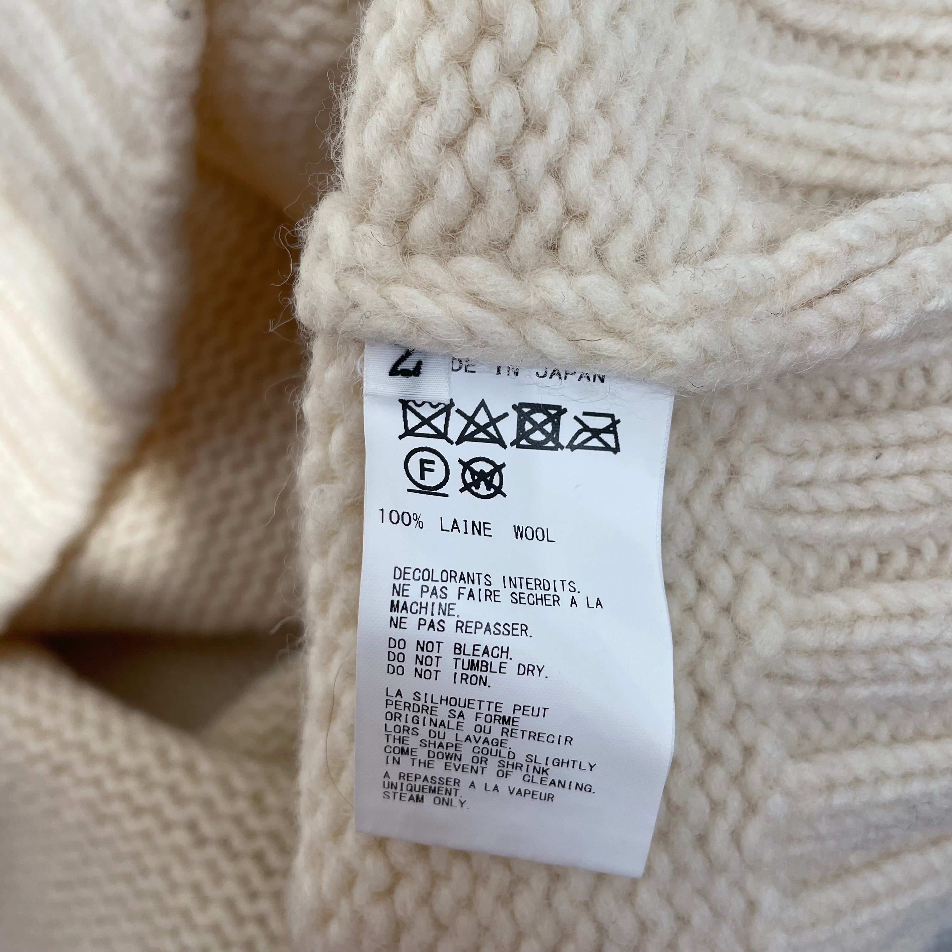 B Yohji Yamamoto/Sweater/2/Wool/CRM/NR-K52-188 view 4