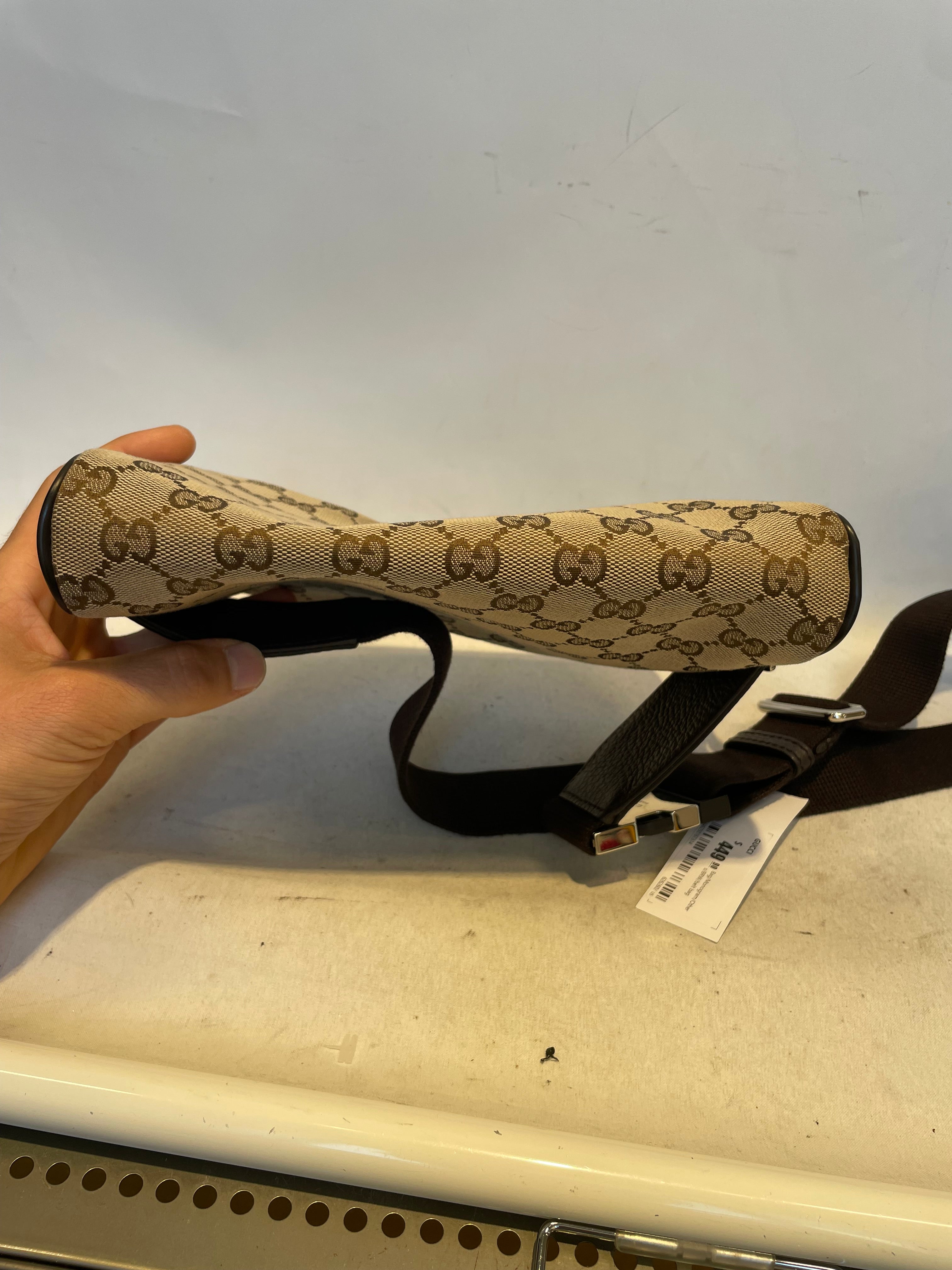 GUCCI/Bag/Monogram/BRW/belt bag view 6