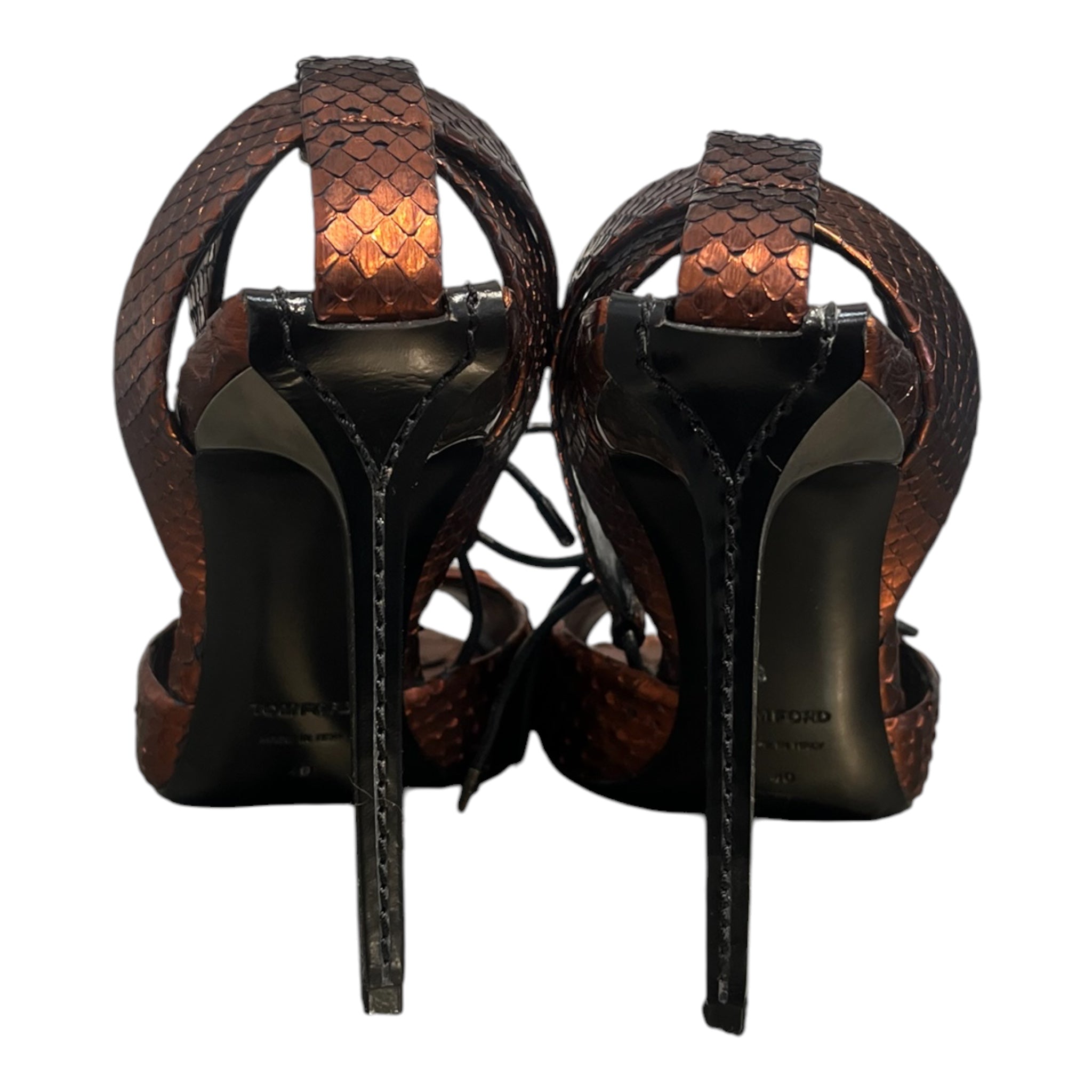 TOM FORD/Heels/US 10/BRW/python style leather view 5