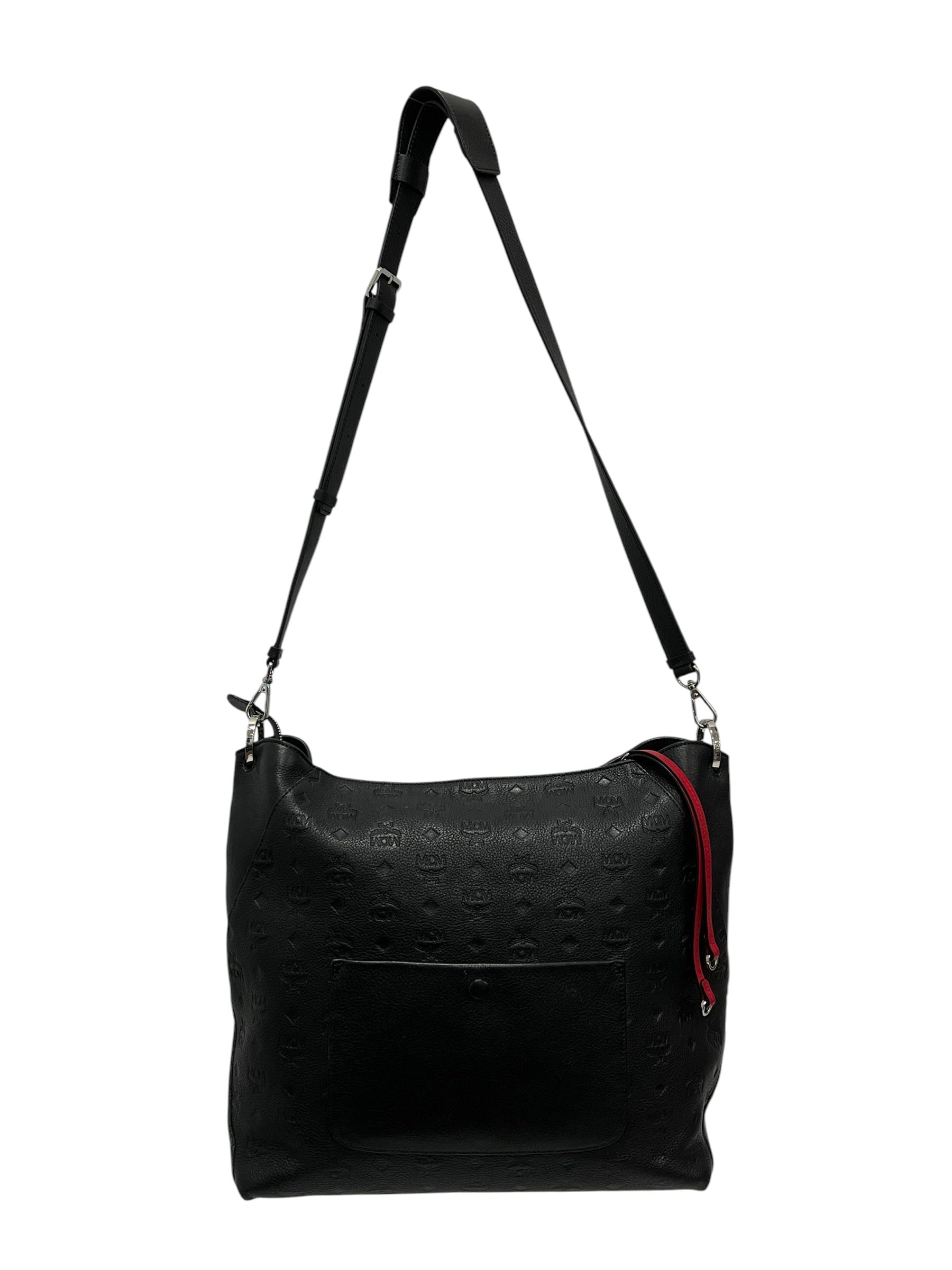 MCM/Cross Body Bag/Monogram/Leather/BLK/Klara Hobo view 1