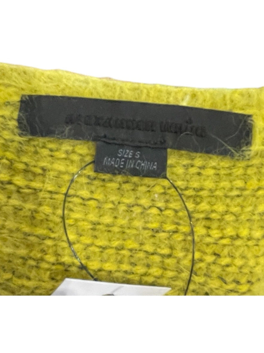 Alexander Wang/Sweater/S/Stripe/Rayon/YEL/side stripe design/fuzzy view 3