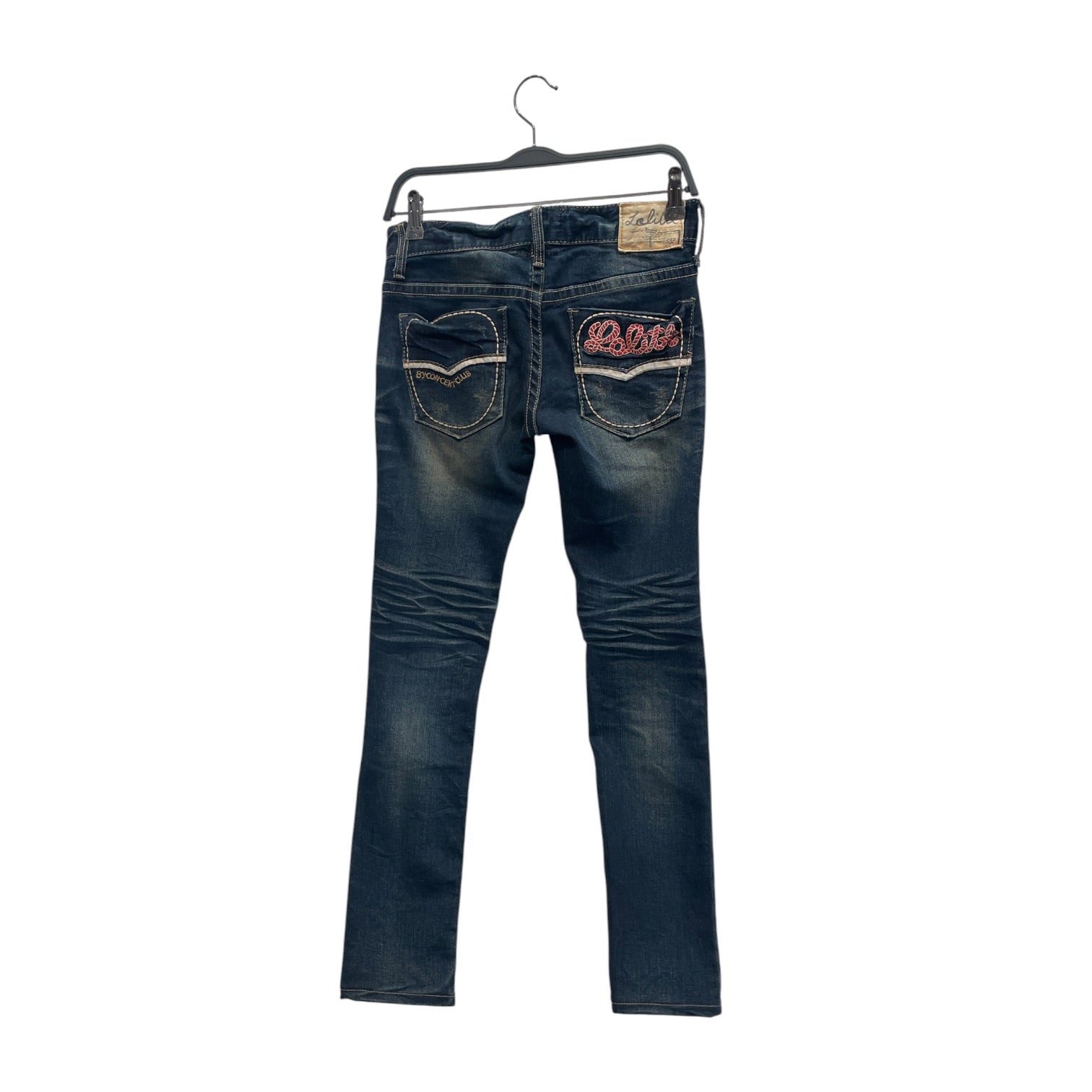 LOLITA JEANS/Skinny Pants/25/Cotton/IDG/CONTRAST STITCH LOW RISE view 2
