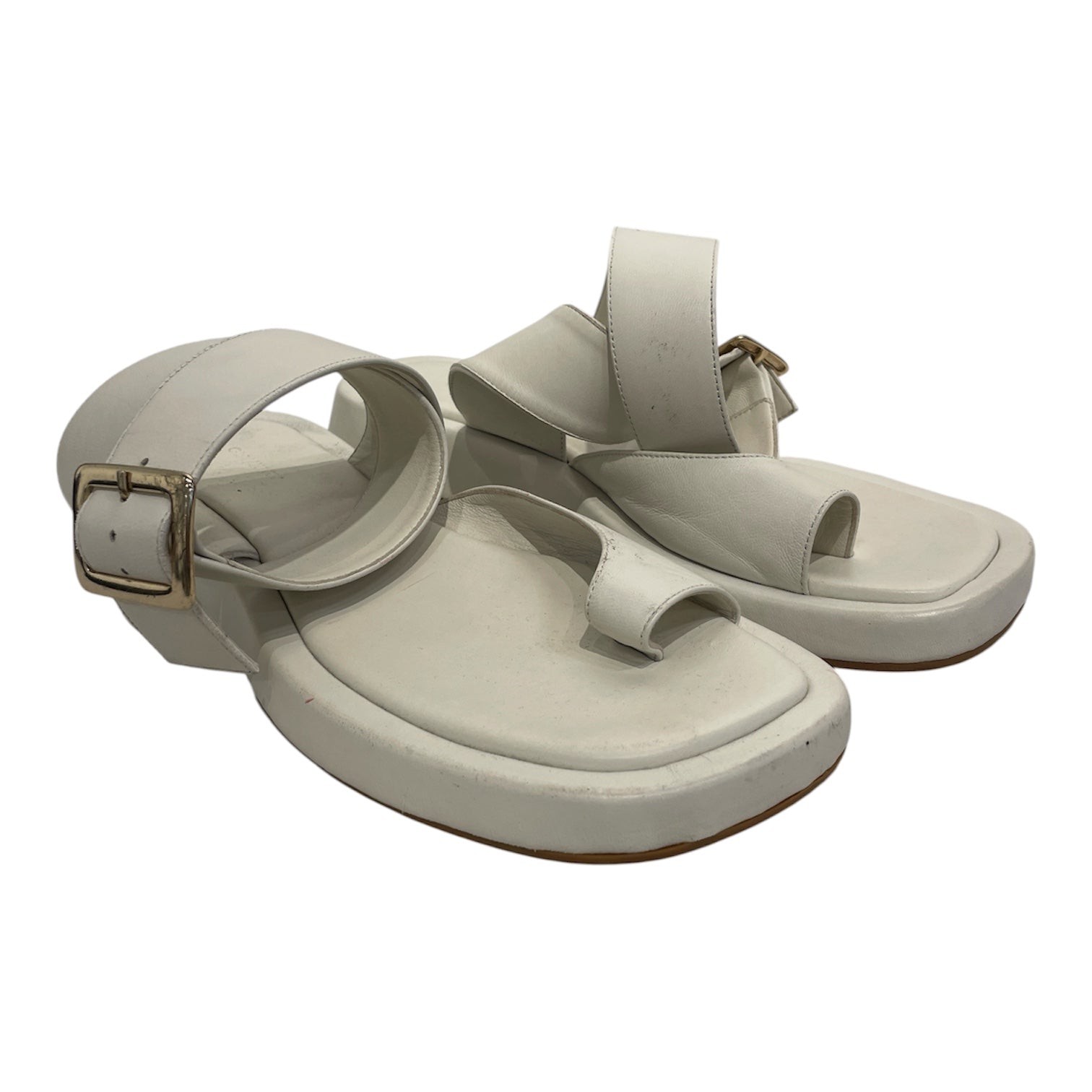 gia///rhw/Sandals/US 8/Plain/Faux Leather/WHT//W [Designers] Essentials/ view 1