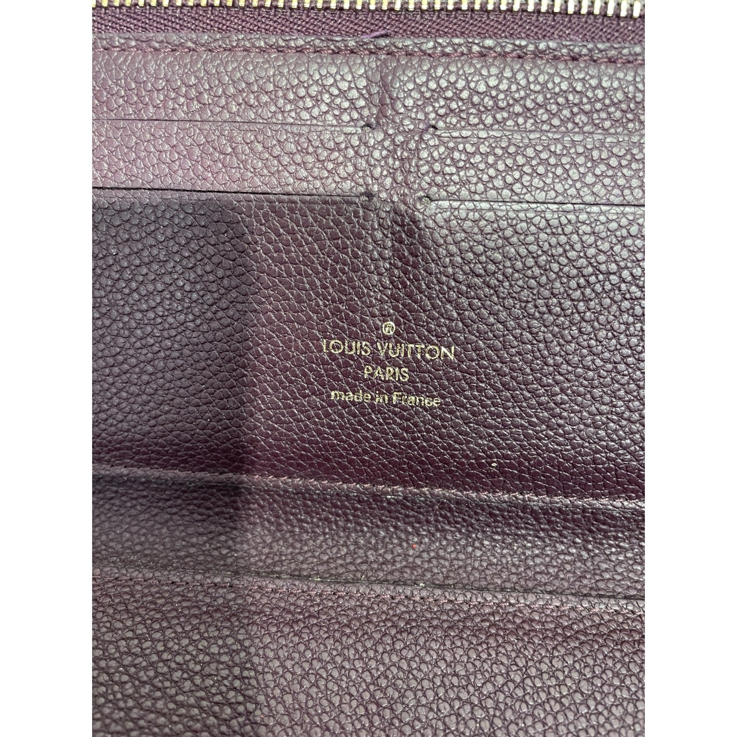LOUIS VUITTON/Long Wallet/Leather/PPL/L's/Purple Empreinte Zippy Wallet view 3