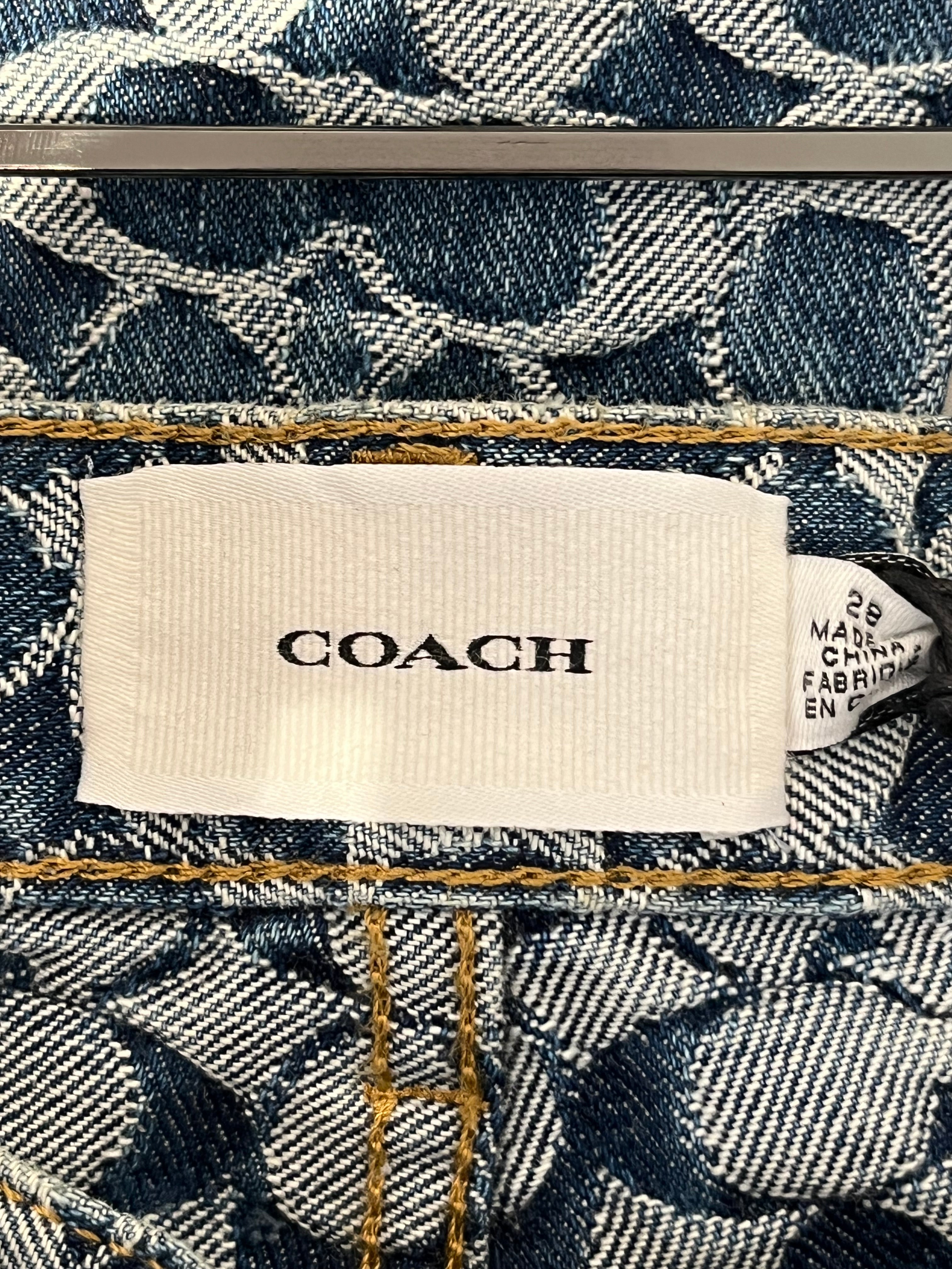 COACH/Skinny Pants/28/Denim/BLU/Monogram/132154 Monogram skinny jeans view 3
