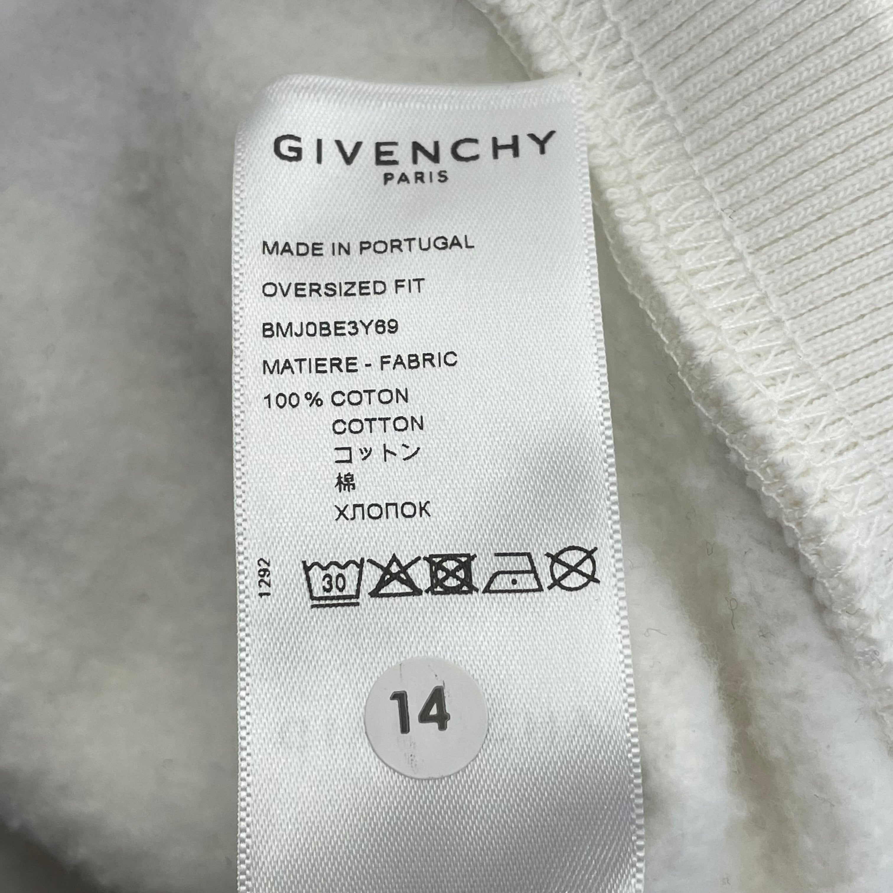 GIVENCHY/Hoodie/L/Graphic/Cotton/WHT/Tattoo-Print view 4