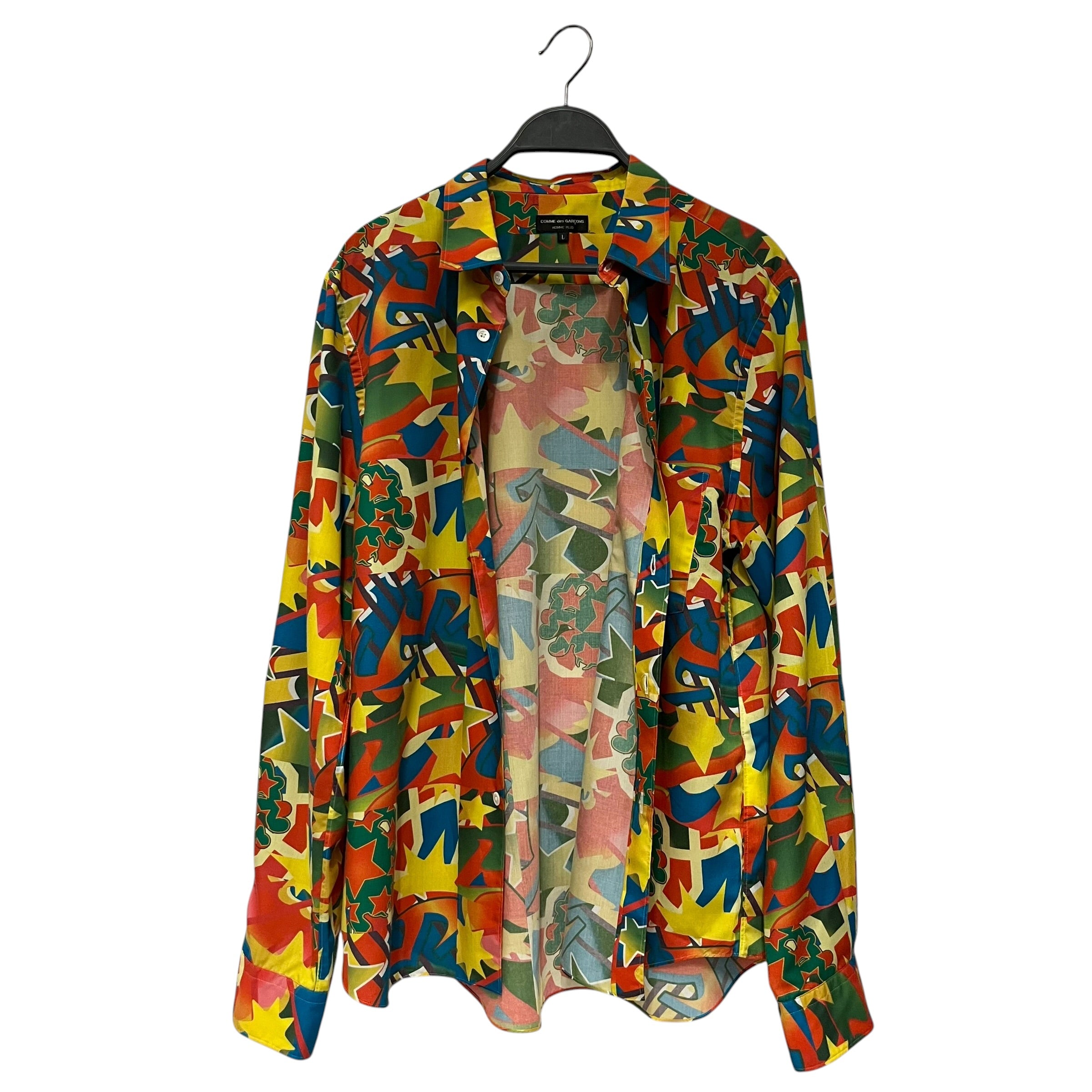 COMME des GARCONS HOMME PLUS/Shirt/L/Cotton/YEL/psychadelic shirt view 3