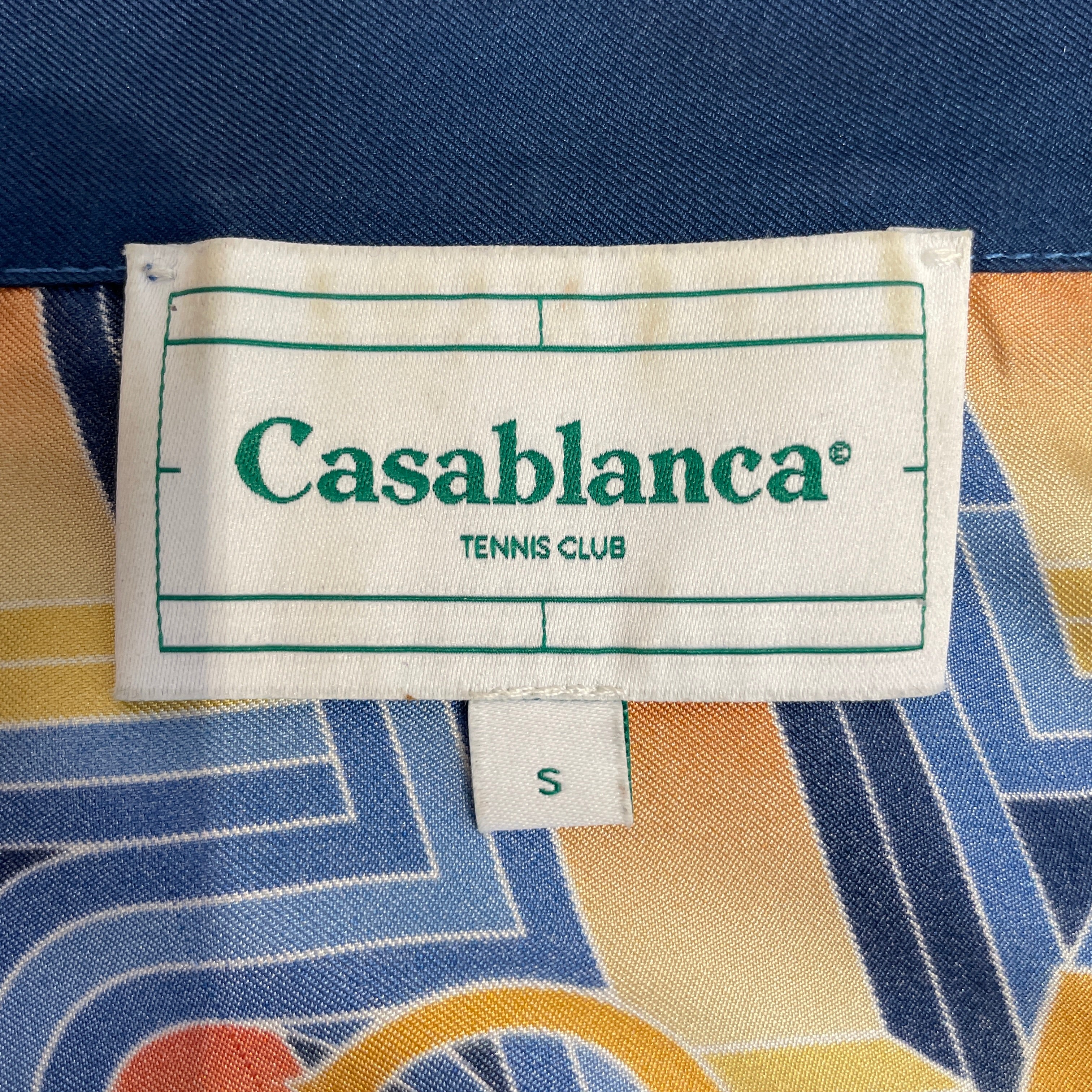 CASABLANCA/Polo Shirt/S/Silk/BLU/All Over Print/ view 4