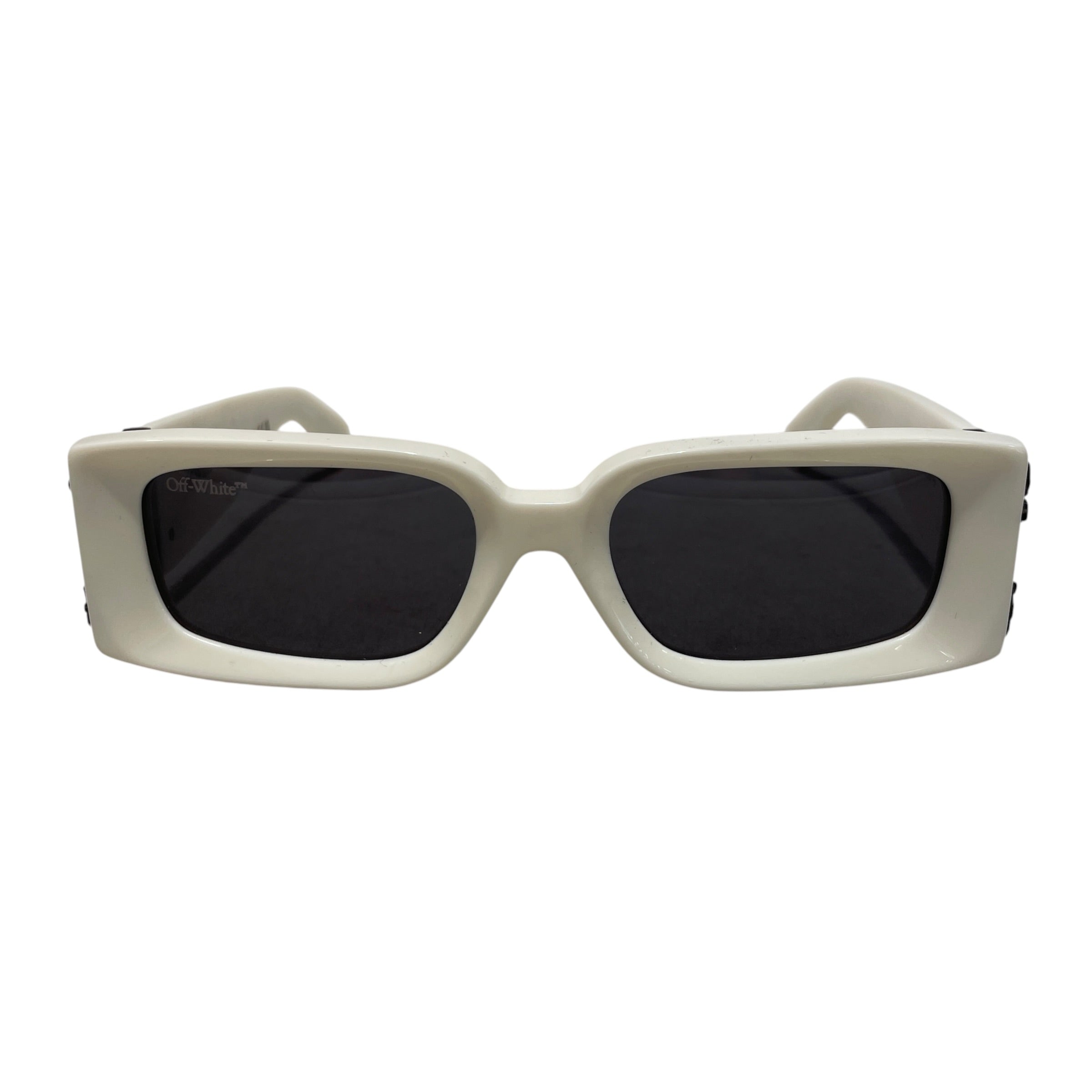 OFF-WHITE/Sunglasses/Plastic/WHT/M's/arthur view 1