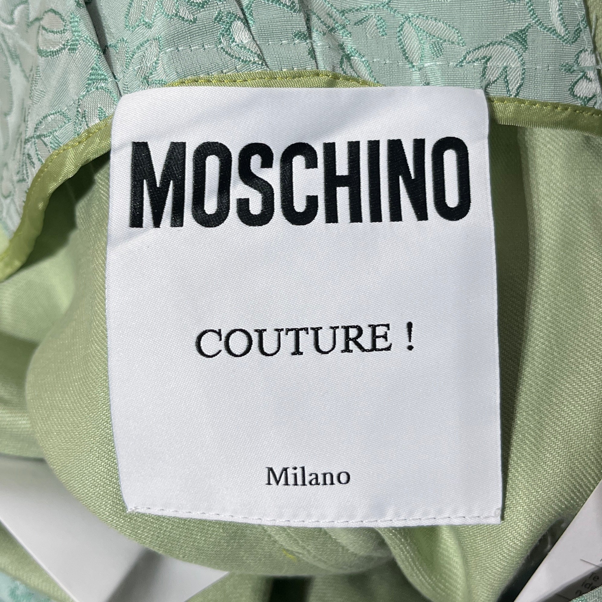 MOSCHINO/SS Dress/44/Cotton/GRN/Floral Pattern Trim view 3