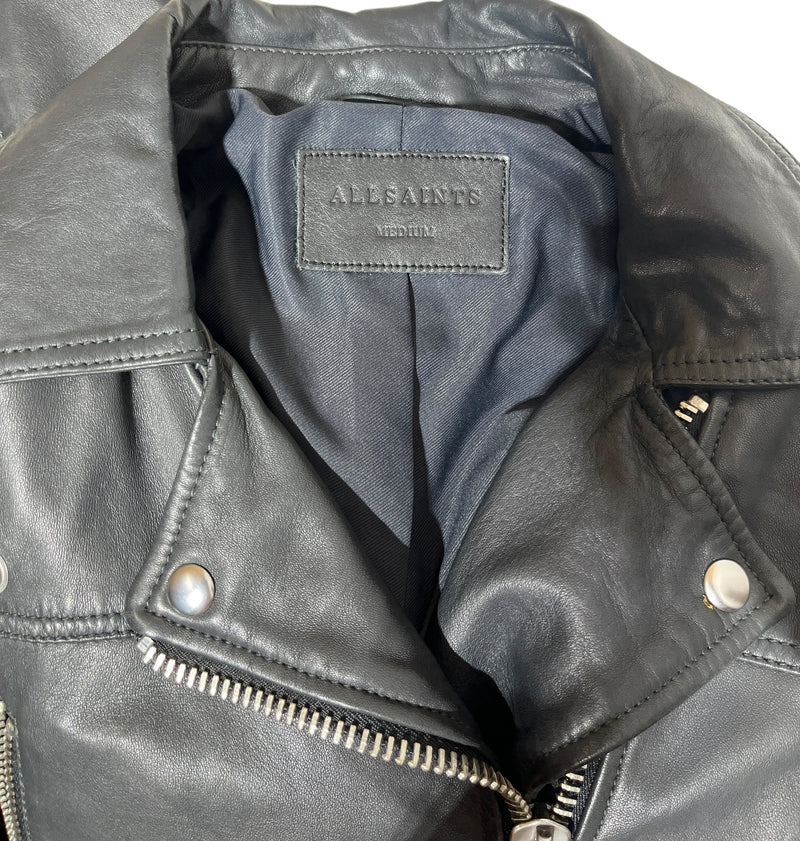 ALLSAINTS/Leather Jkt/M/Leather/BLK/All Saints Black Leather Jkt M