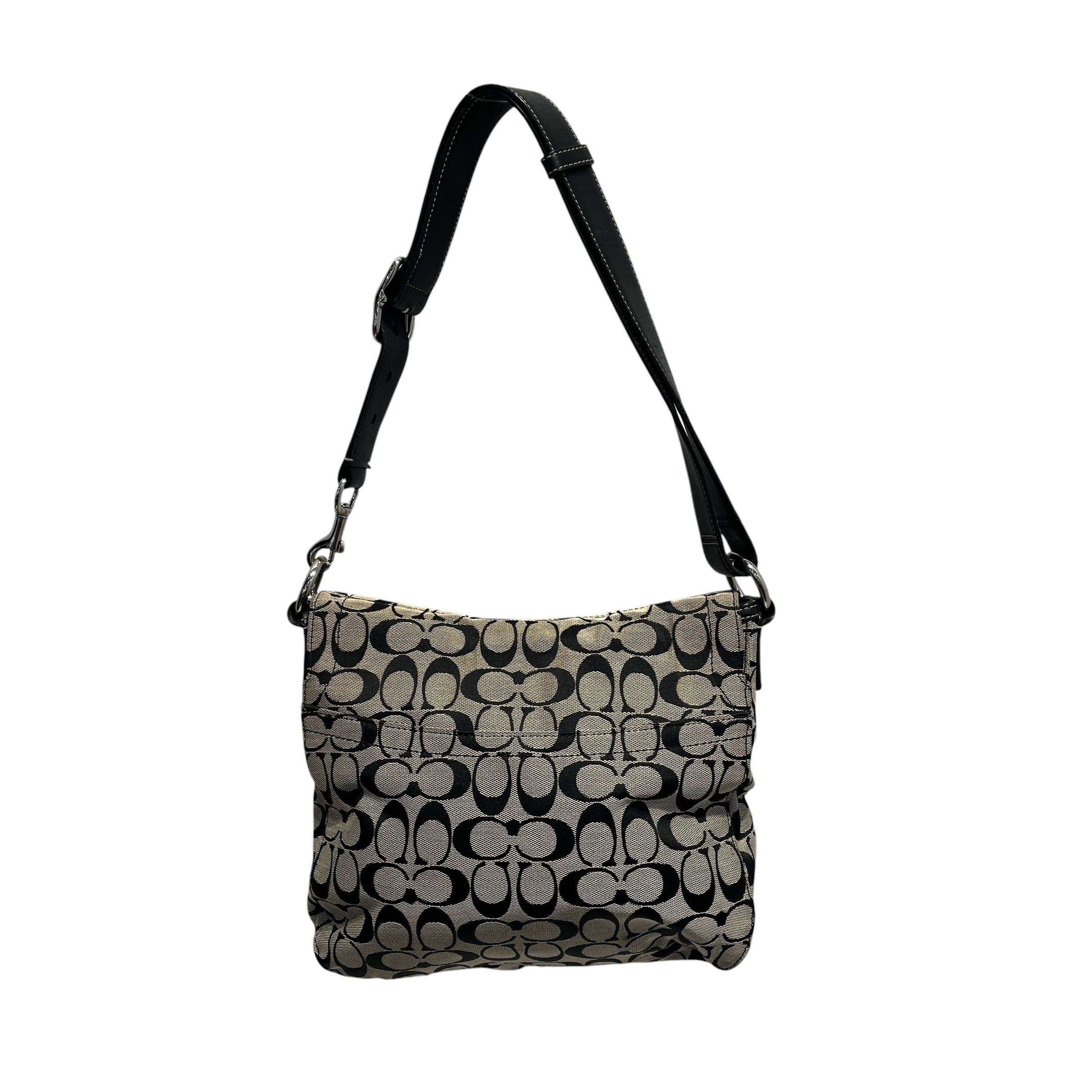 COACH/Hand Bag/All Over Print/Leather/BLK/signature chelsea messenger view 19