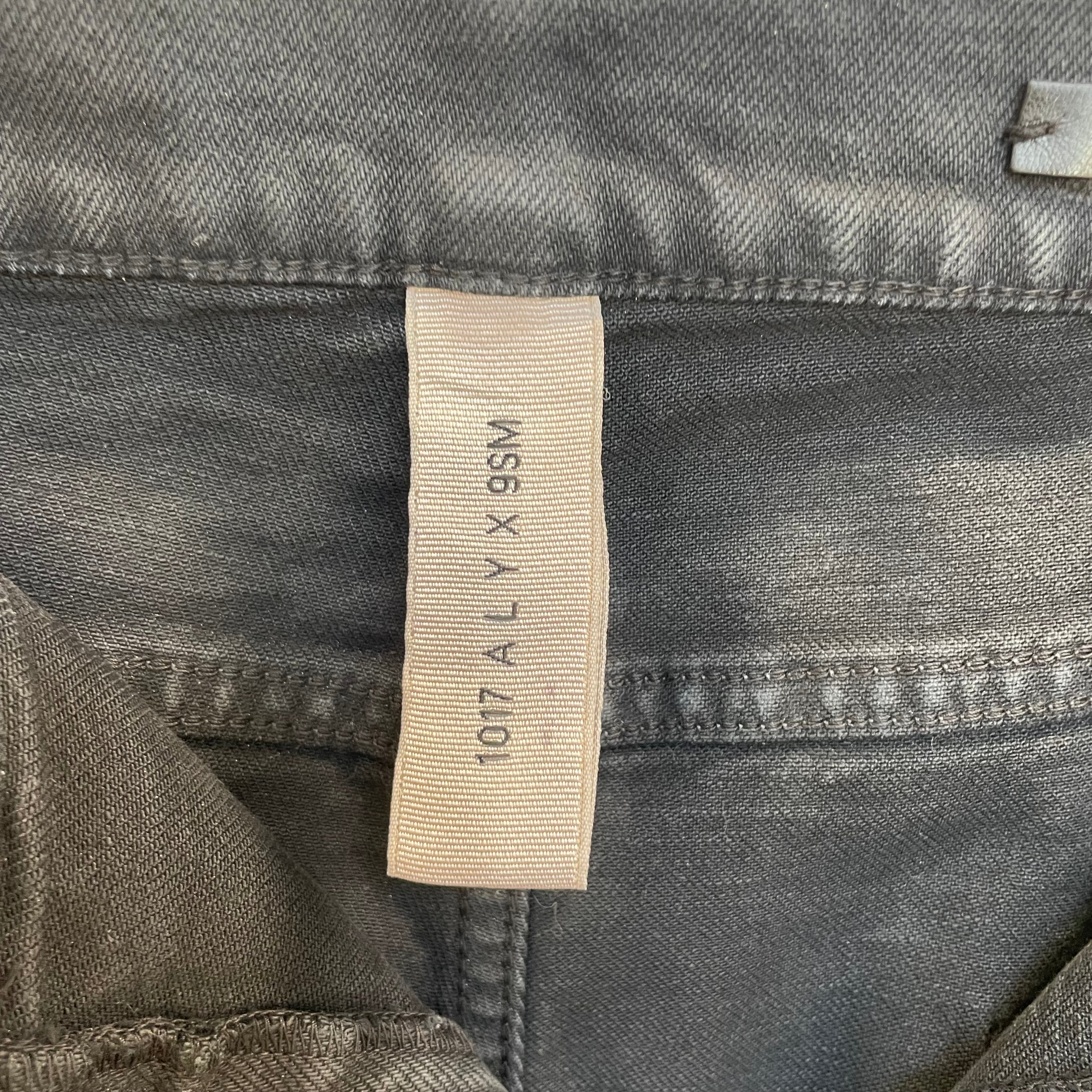 1017 ALYX 9SM(ALYX)/Skinny Pants/36/Denim/BLK/WHITE PAINTED/LEATHER POCKET view 5
