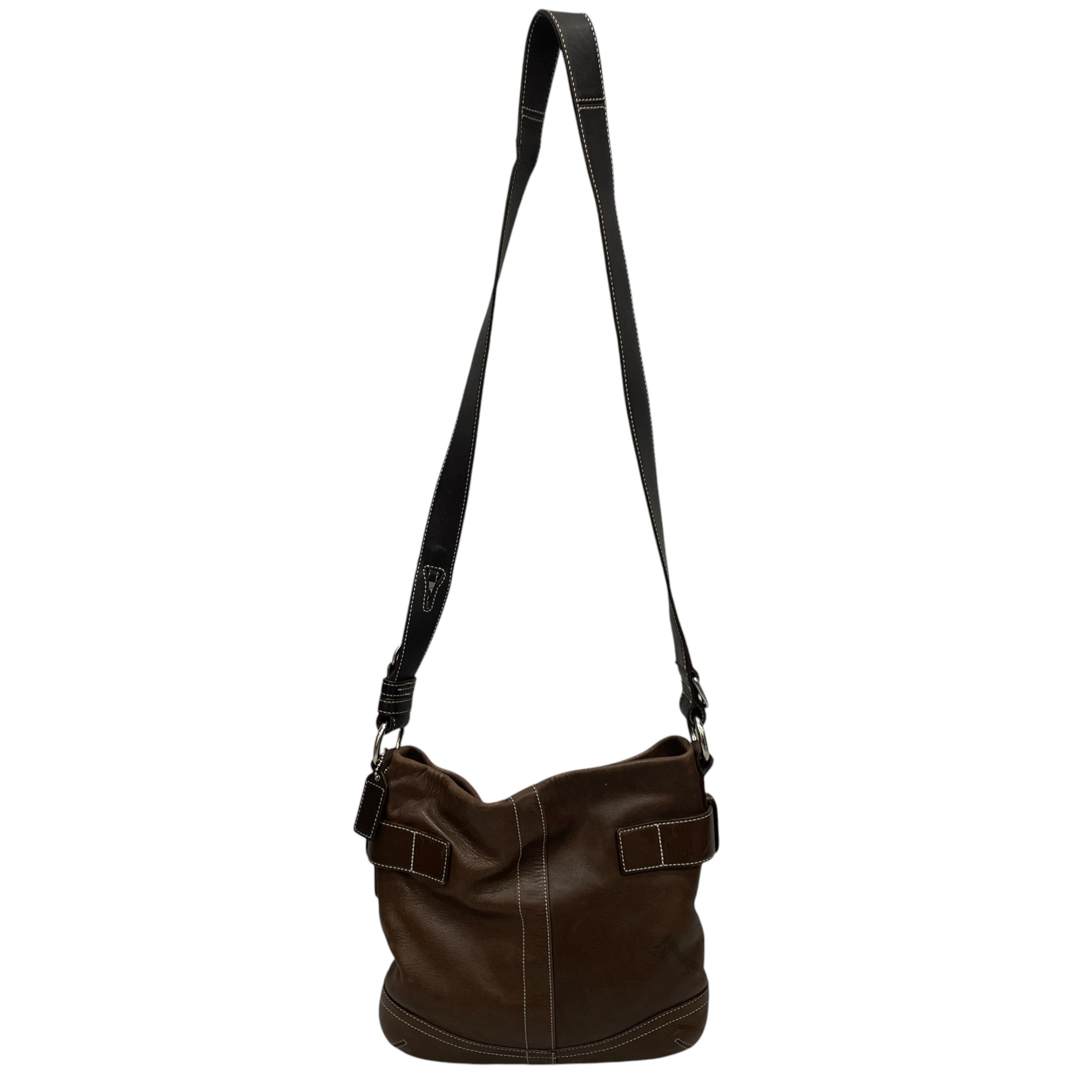 COACH/Cross Body Bag/Leather/BRW/soho buckle view 2