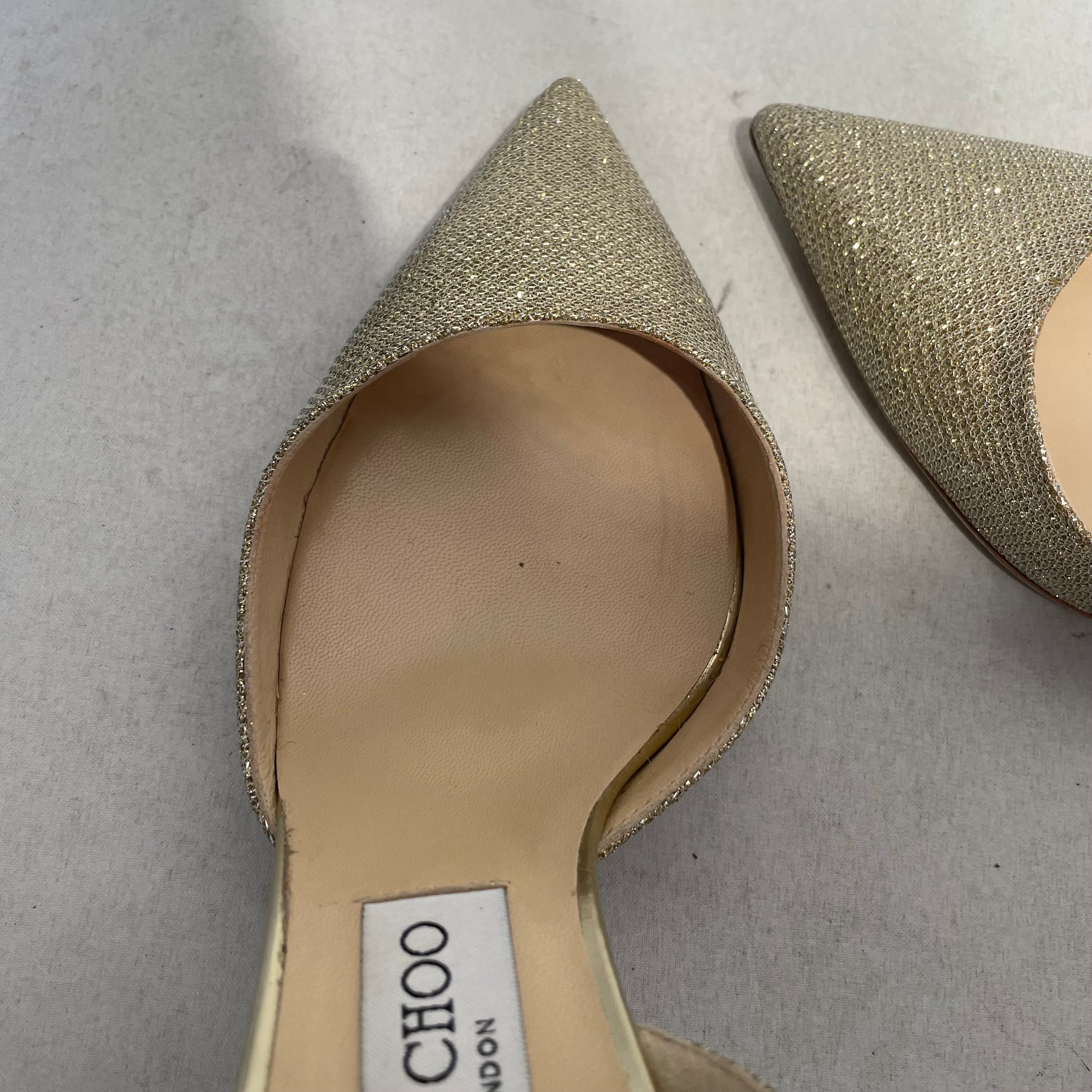 JIMMY CHOO/Heels/EU 38.5/GLD/ view 3