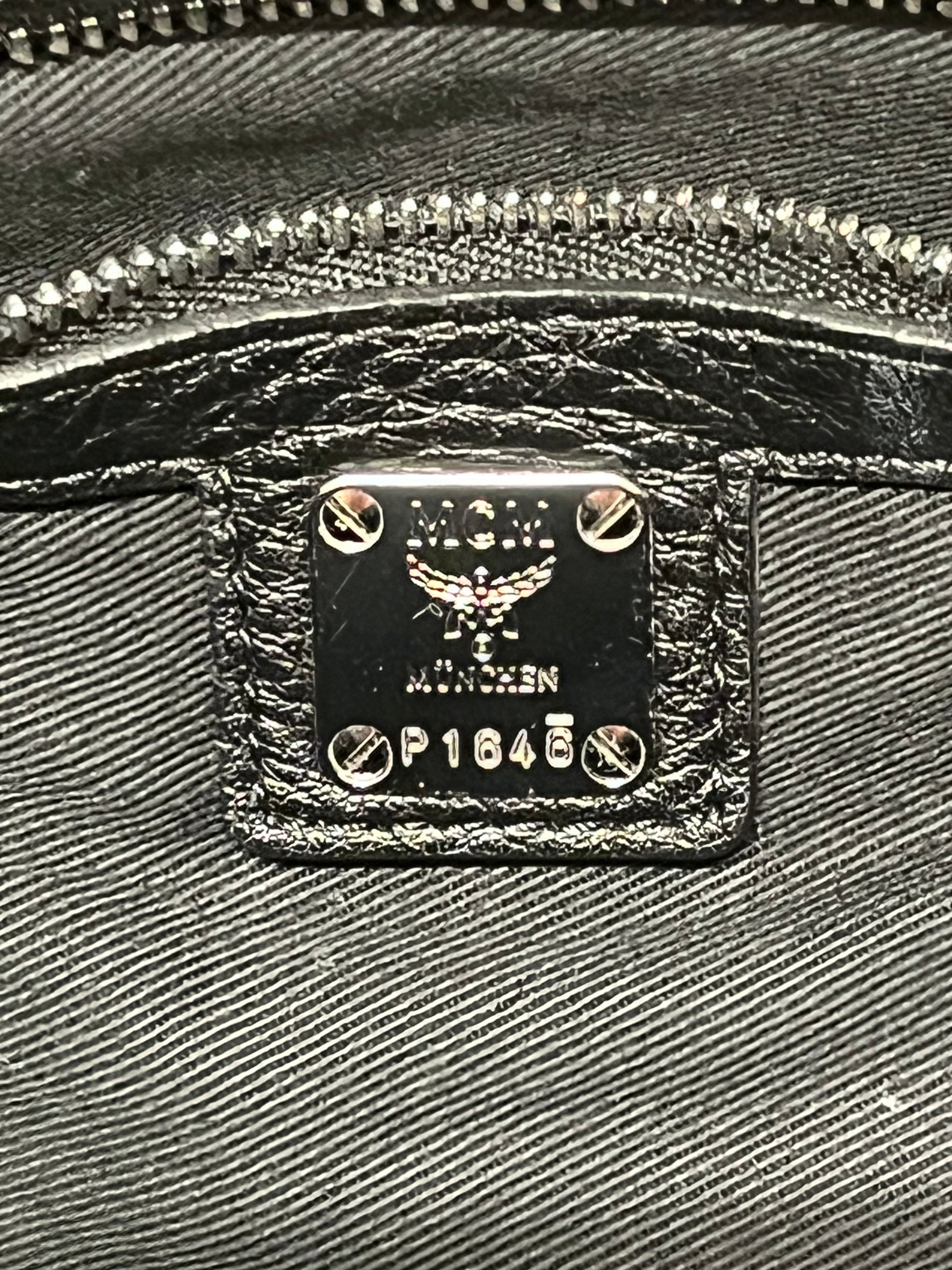 MCM/Cross Body Bag/Monogram/Leather/BLK/Klara Hobo view 6