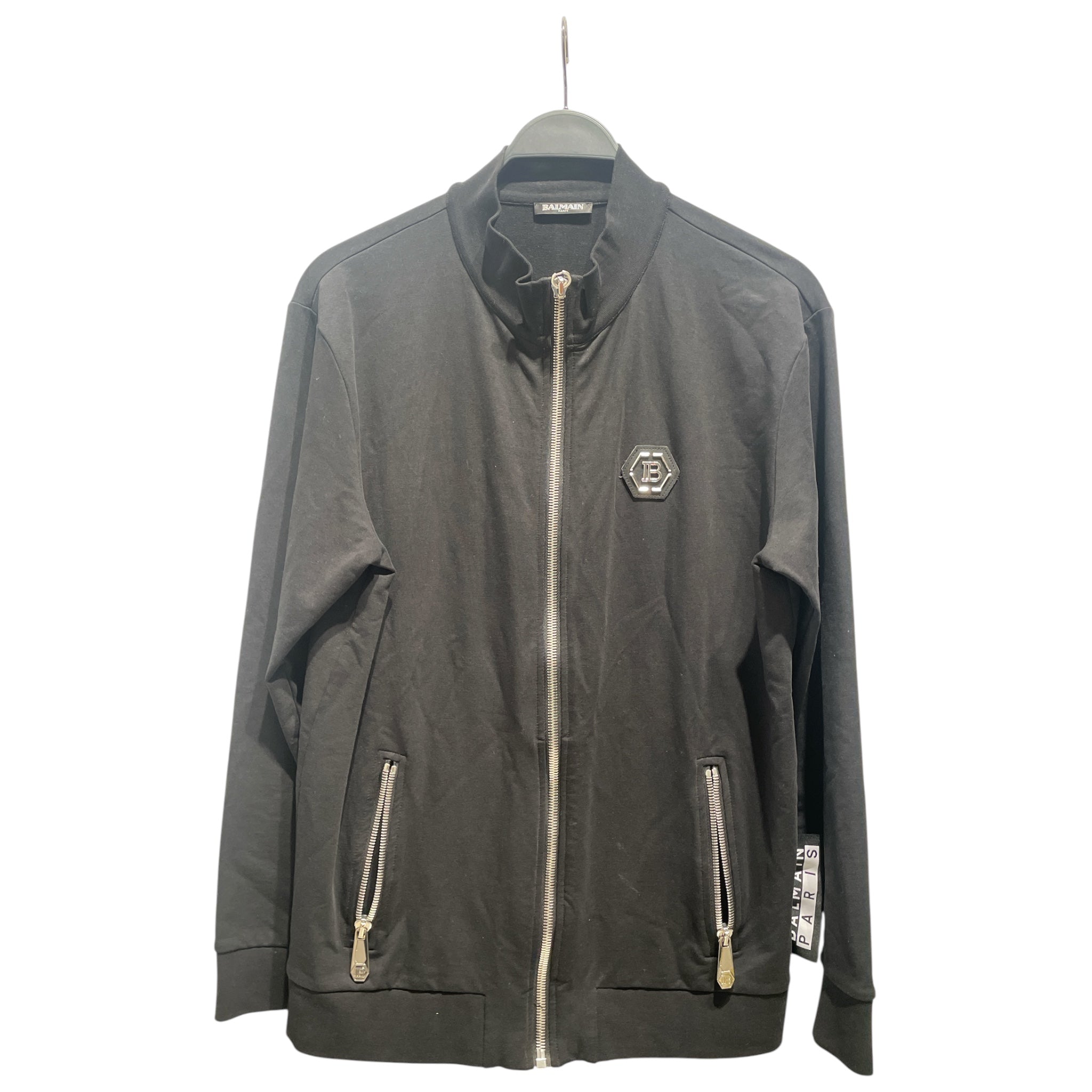 BALMAIN/Jacket/XL/Cotton/BLK/Graphic/ view 1