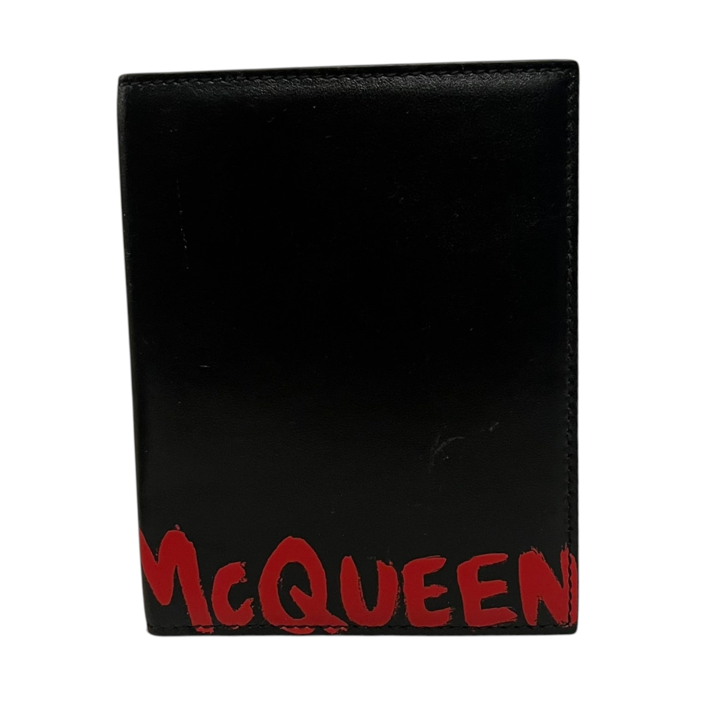 Alexander McQueen/Bifold Wallet/Leather/BLK/ view 1